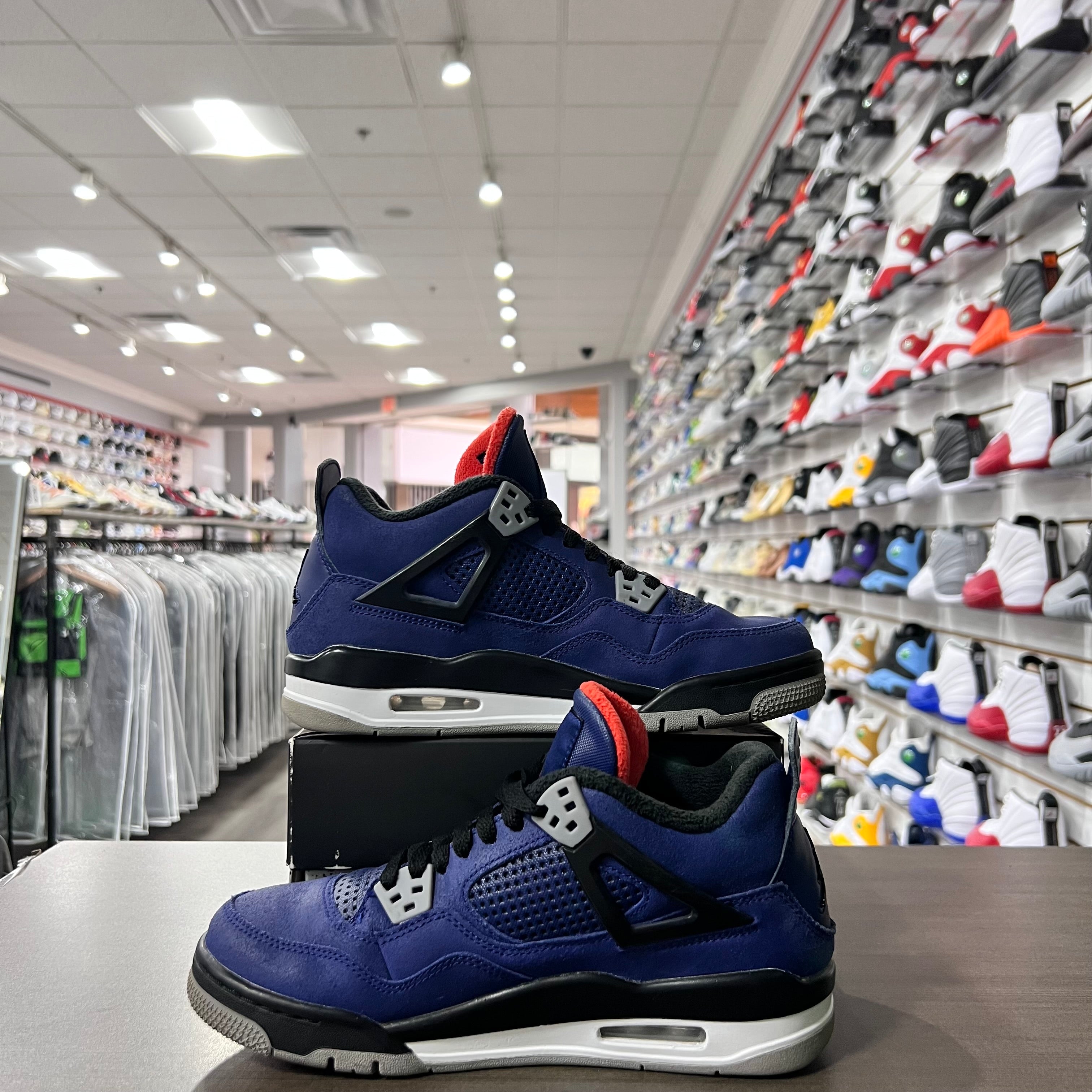 Jordan Retro 4 Gs Winterized Loyal Blue (Lightly Worn)