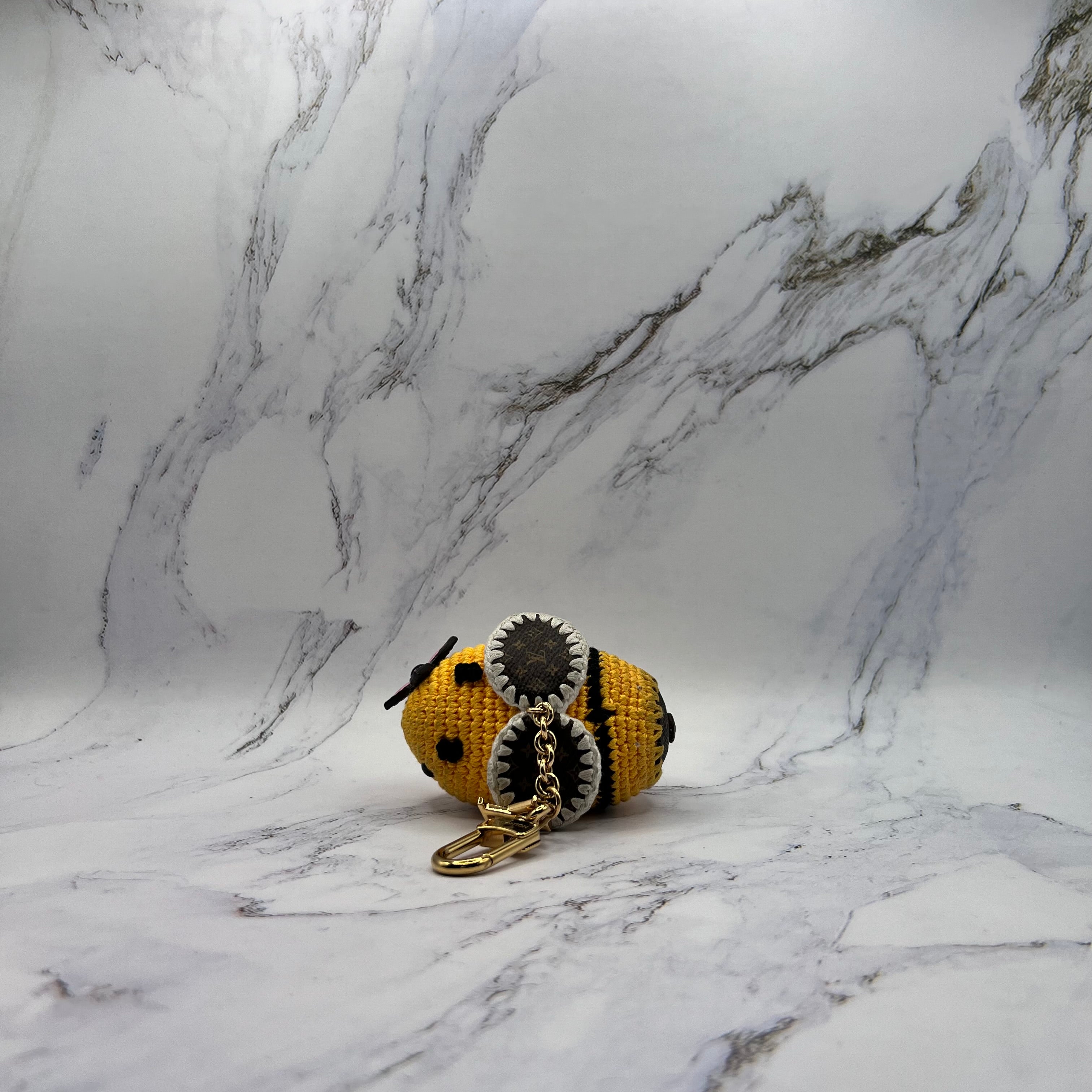 Louis Vuitton Crochet Bee Bag Charm (Lightly Worn)