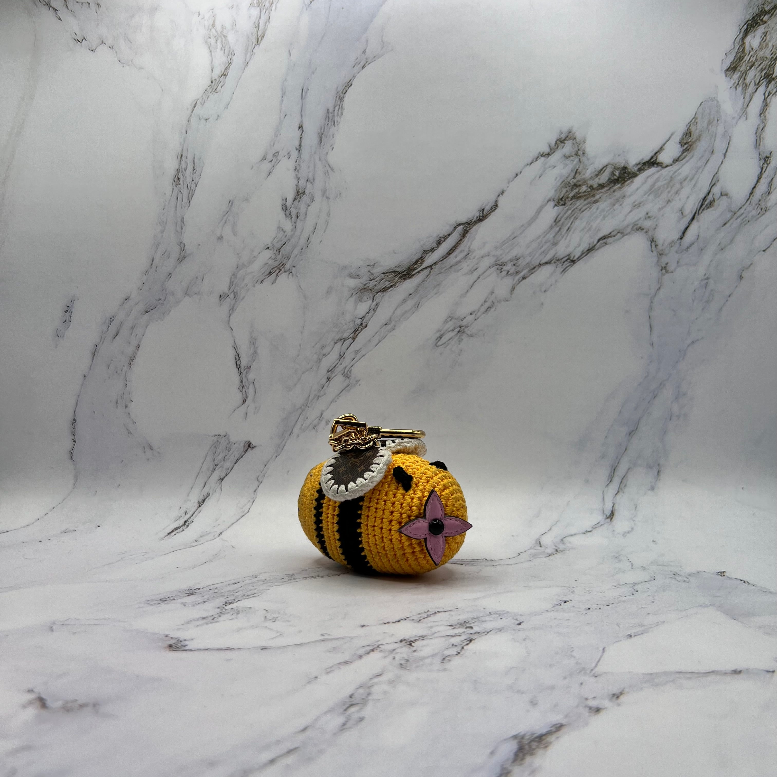 Louis Vuitton Crochet Bee Bag Charm (Lightly Worn)