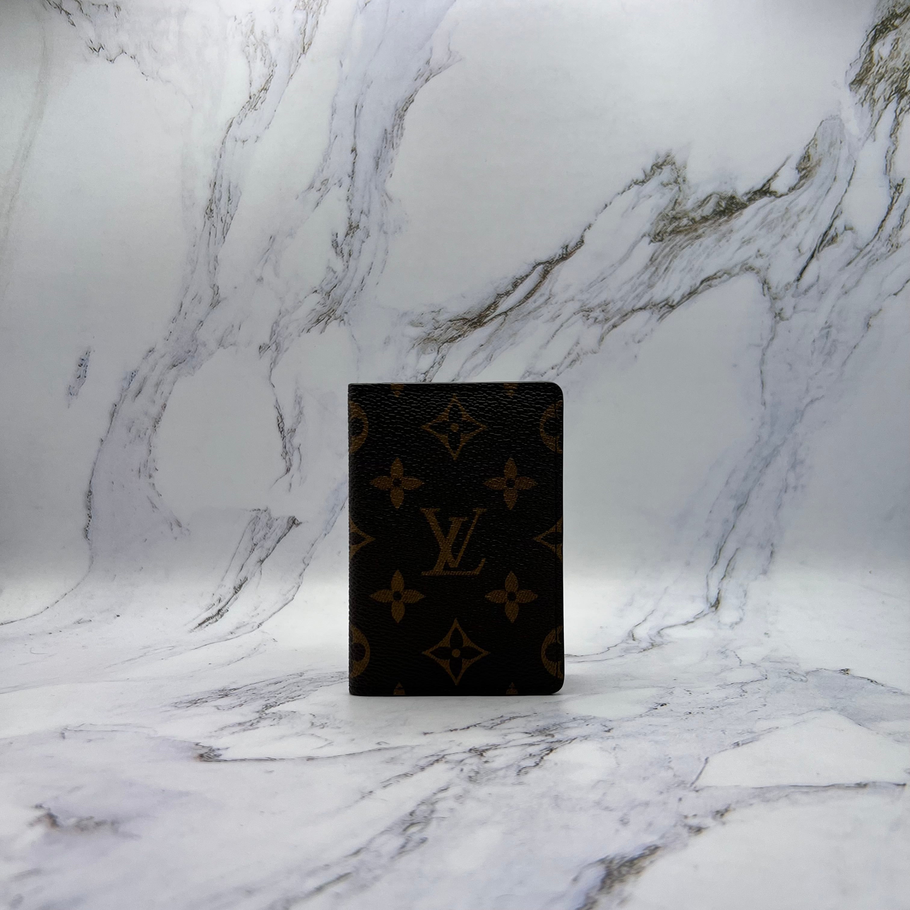 Louis Vuitton Organizer De Poche Business Card Holder Monogram Brown (Lightly Worn)