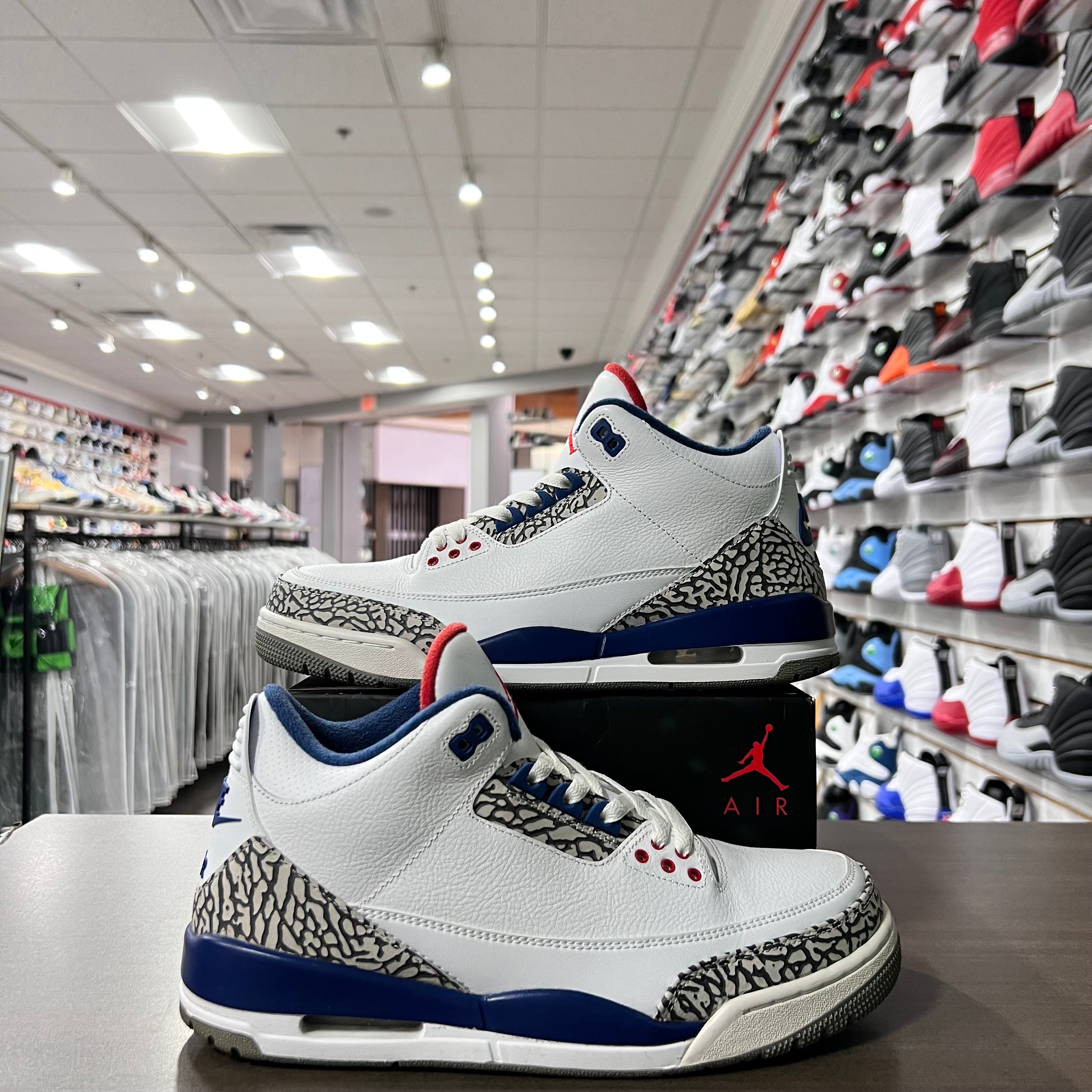 Jordan Retro 3 Mens True Blue (2016) (Lightly Worn)