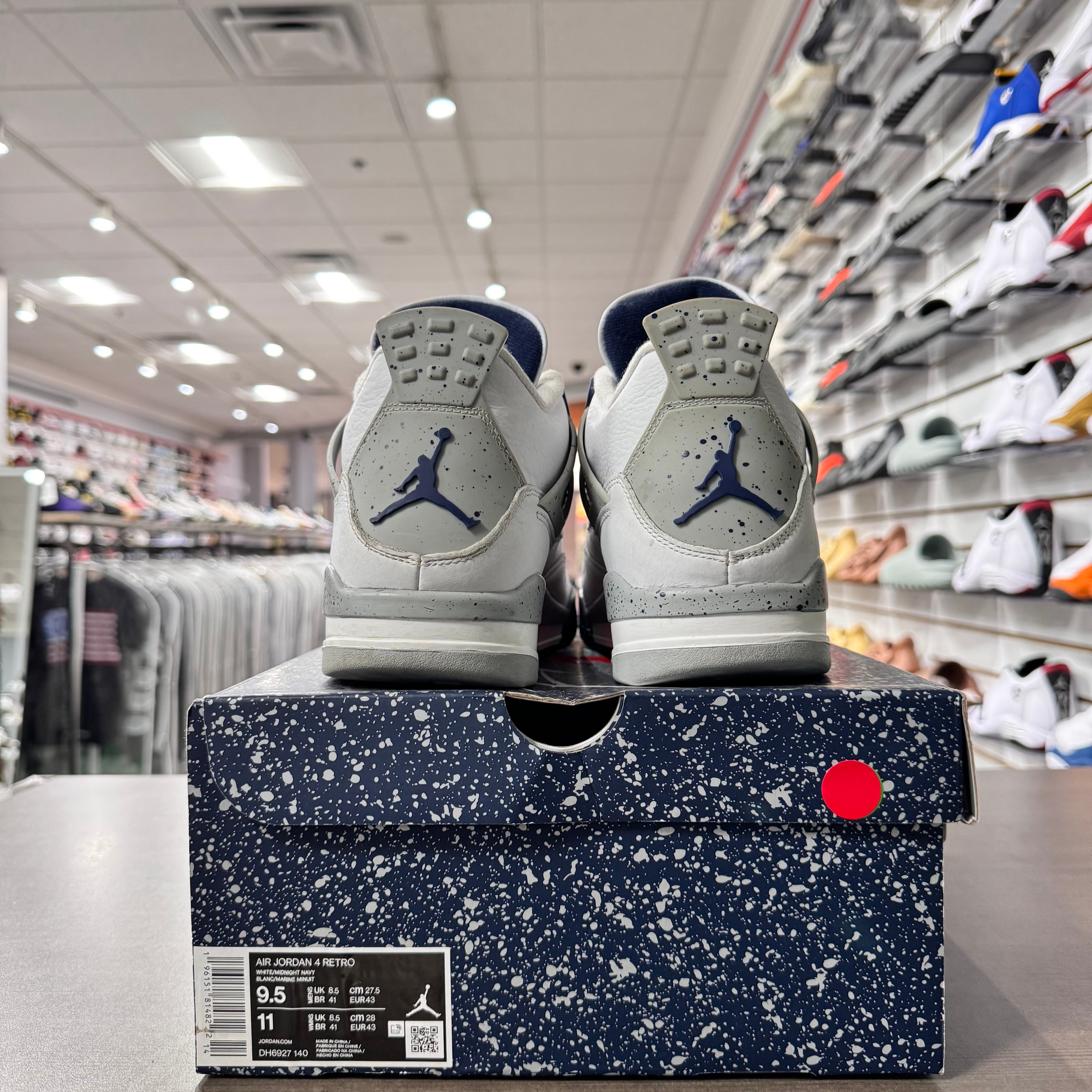 Jordan Retro 4 Mens Midnight Navy (Lightly Worn)