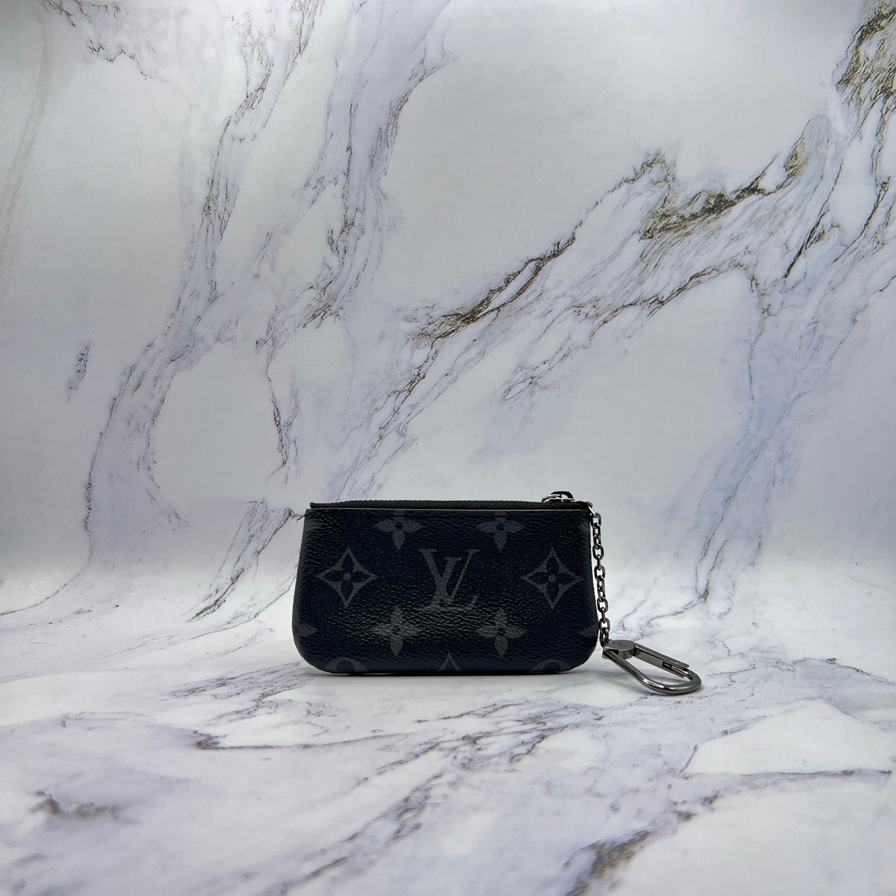 Louis Vuitton Key Pouch Monogram Two Tone (Lightly Worn)