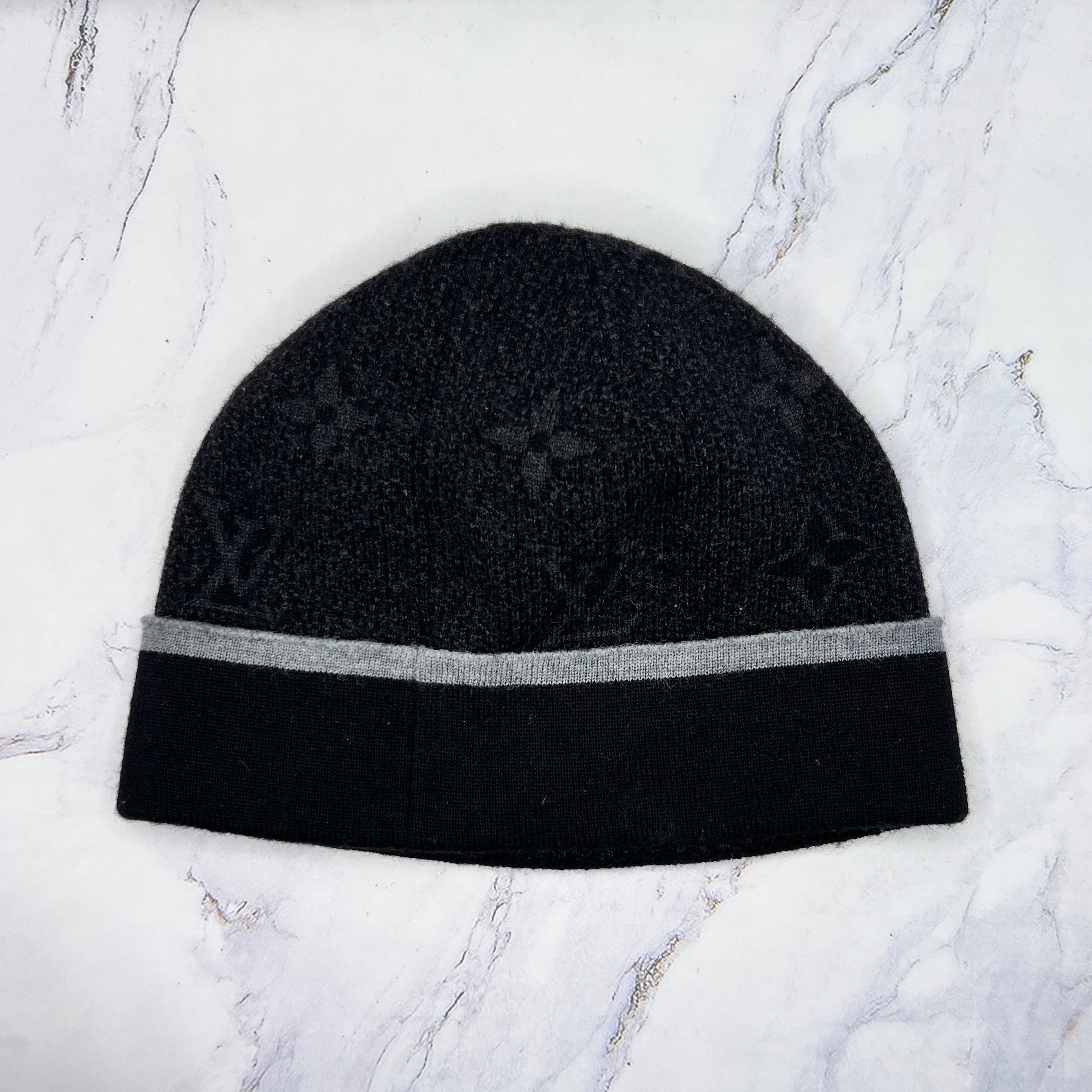 Louis Vuitton Monogram Eclipse Beanie (Lightly Worn)