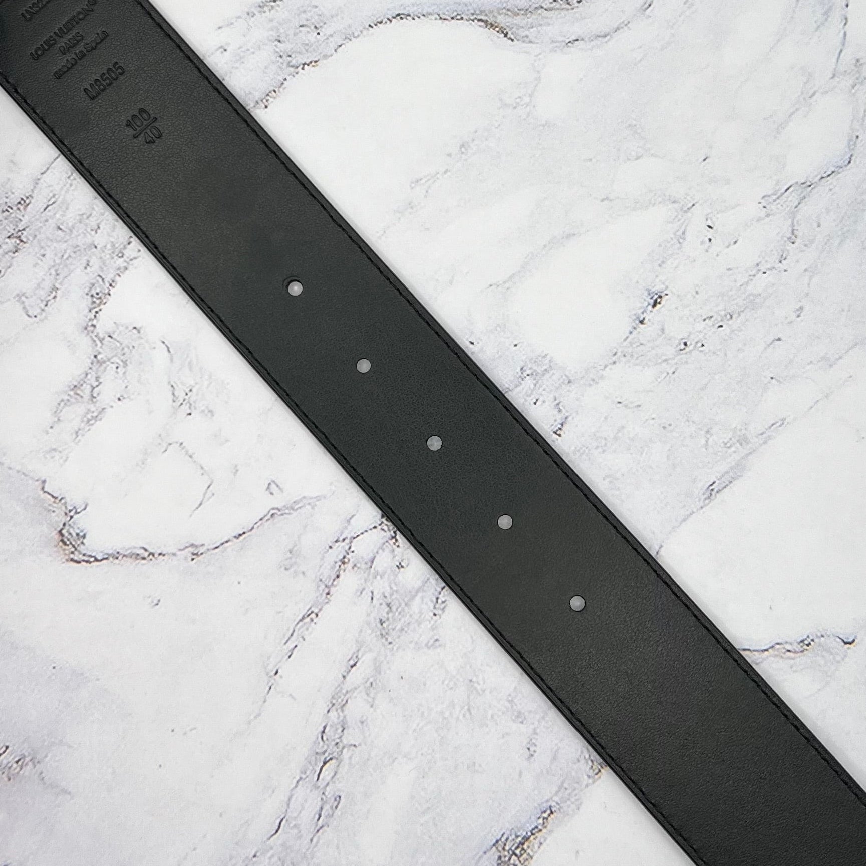 Louis Vuitton Initials Reversible Belt Monogram Black (Lightly Worn)