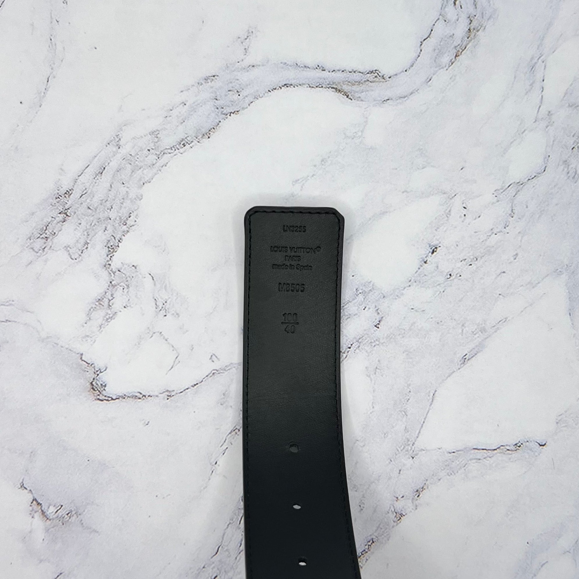 Louis Vuitton Initials Reversible Belt Monogram Black (Lightly Worn)