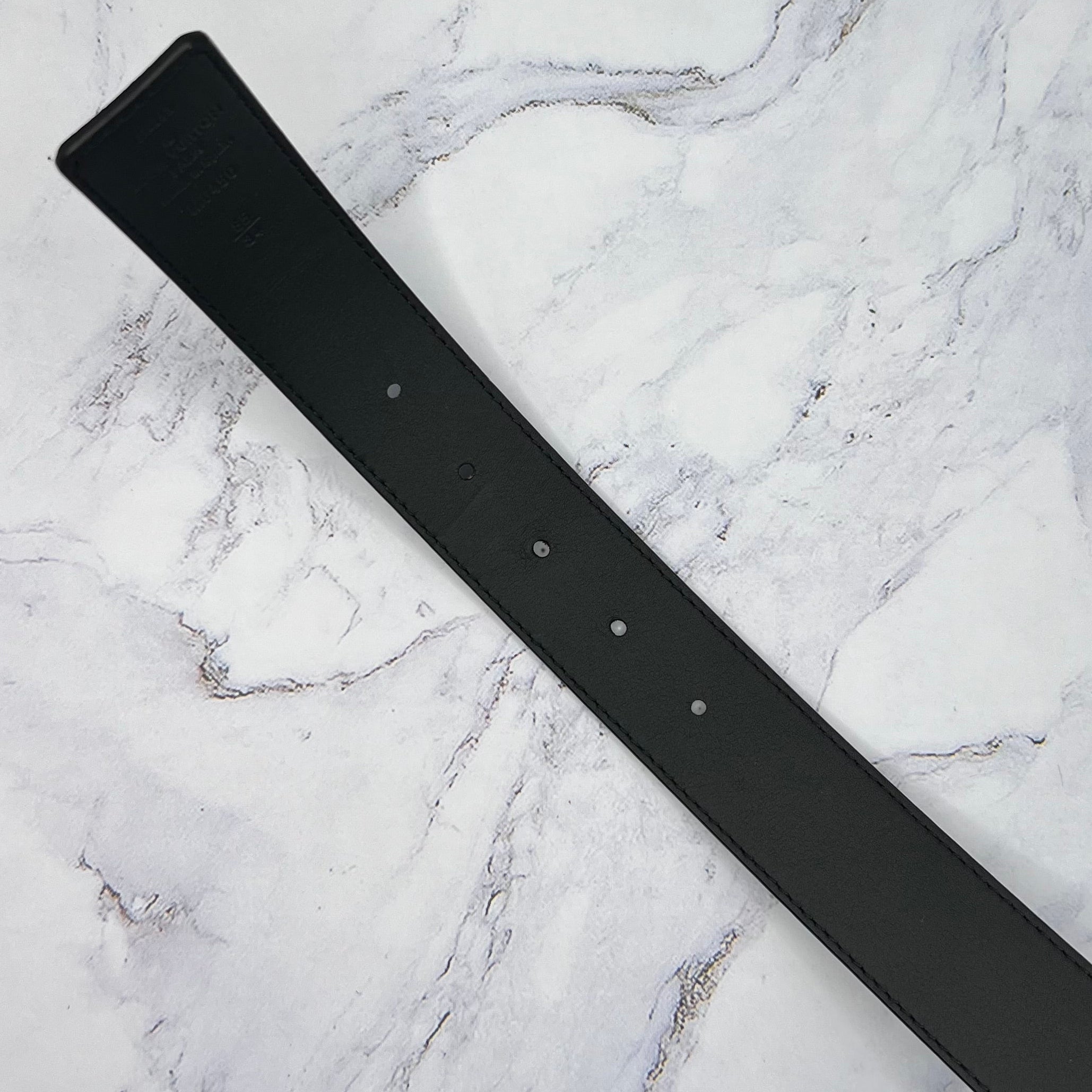 Louis Vuitton Black Monogram Belt Reversible (Lightly Worn)