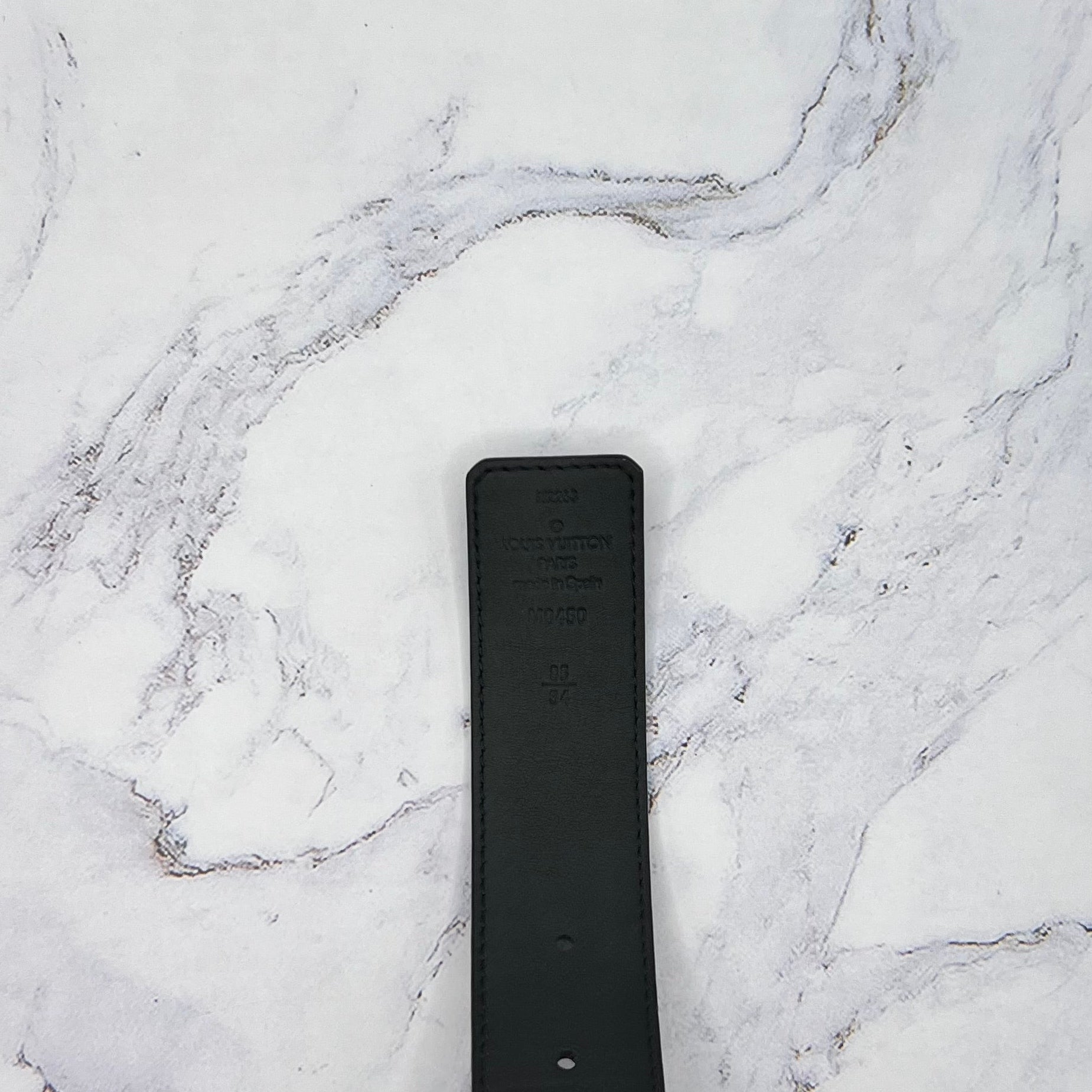 Louis Vuitton Black Monogram Belt Reversible (Lightly Worn)