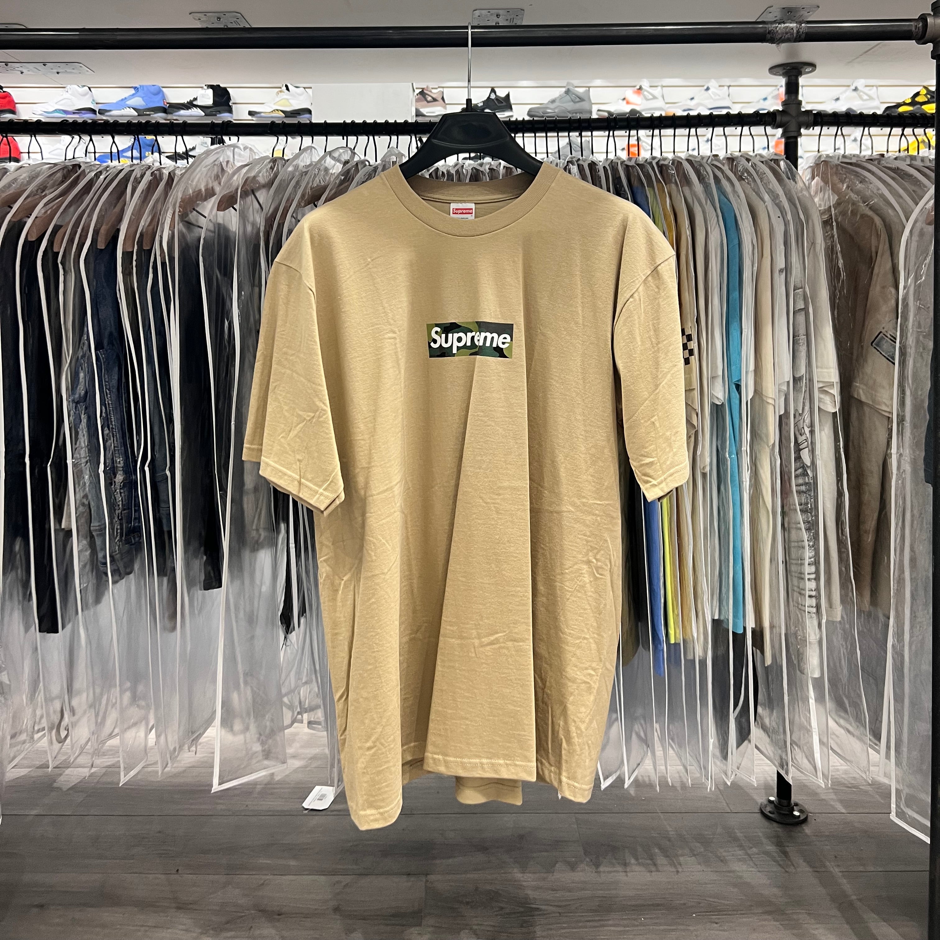 Supreme Camo Box Logo Tan