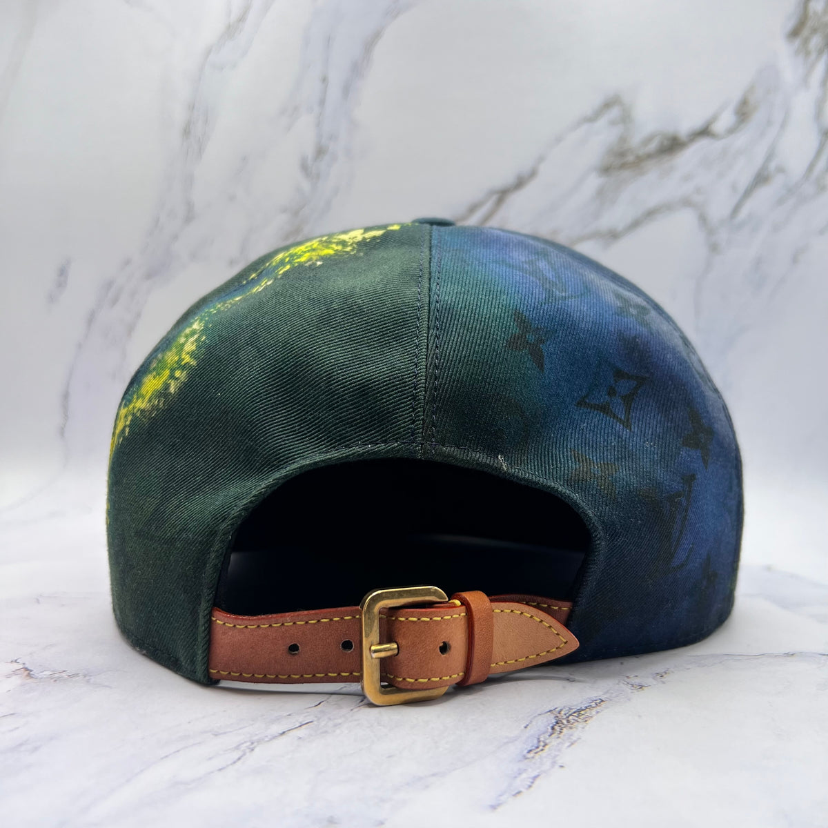 Louis Vuitton Monogram Hat Blue Tie Dye (Lightly Worn)