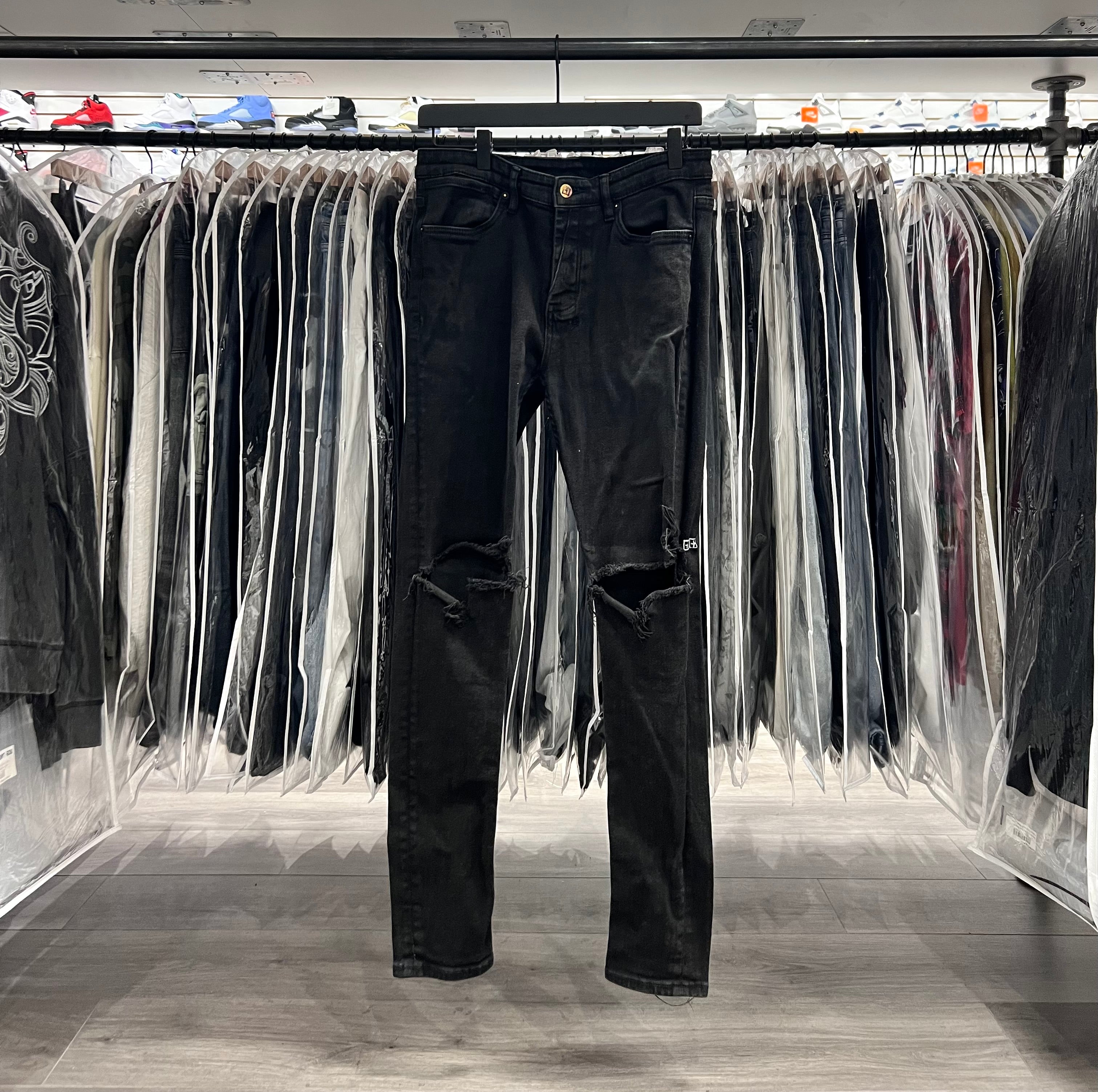 Ksubi Jeans Black Ripped Knees (Lightly Worn)