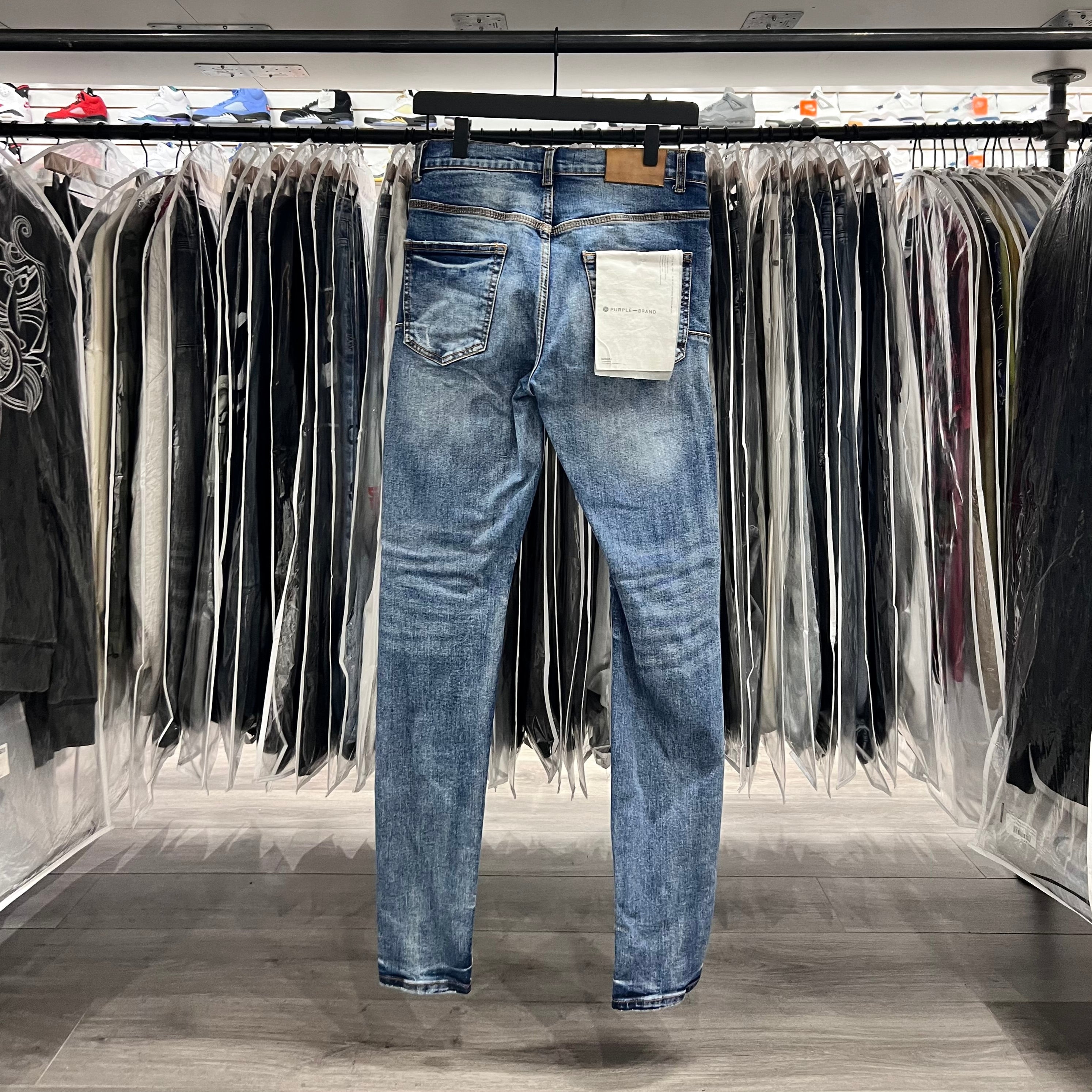 Purple Jeans Blue Ripped Detail (Lightly Worn)