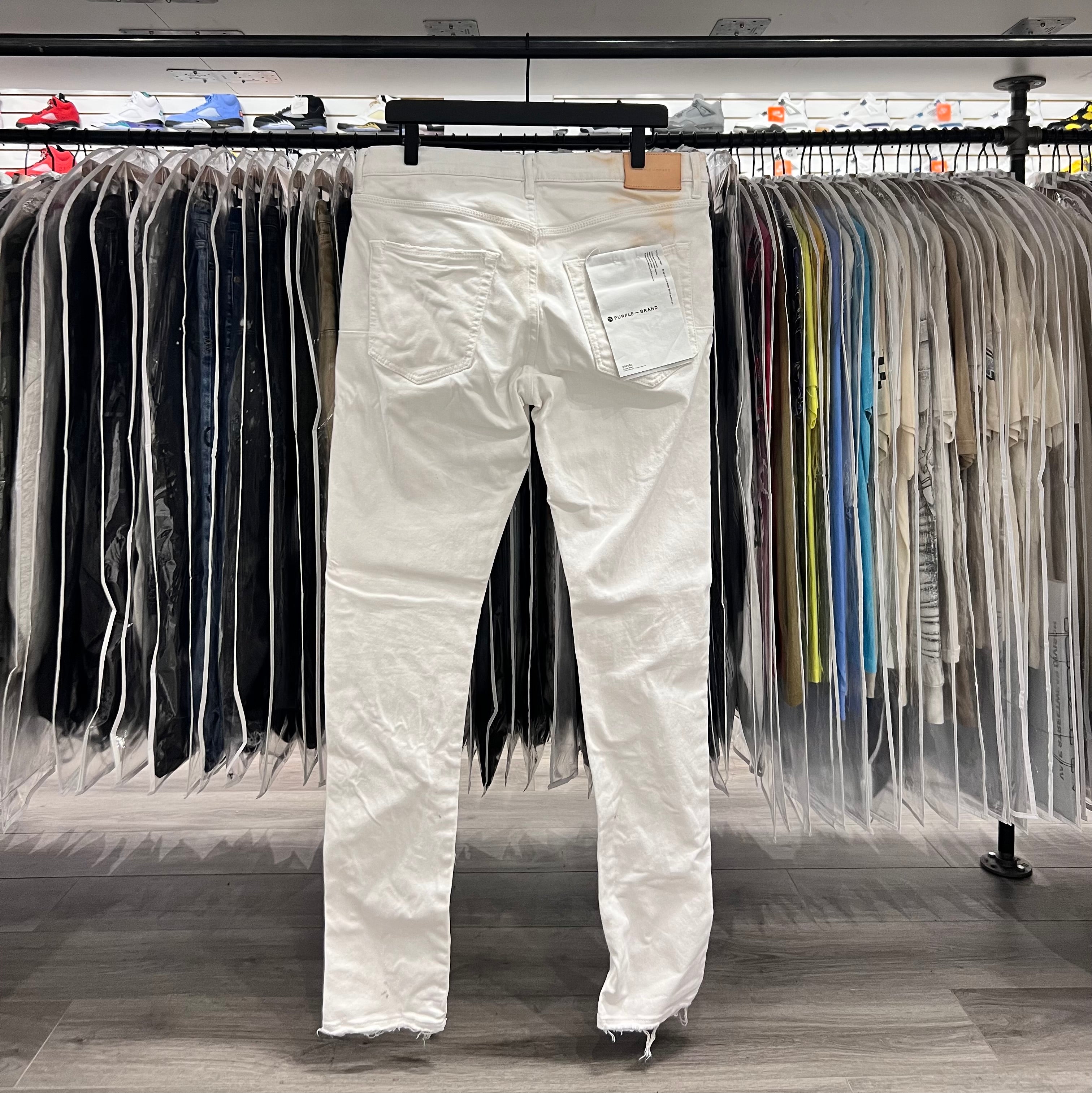 Purple Jeans All White (Lightly Worn)