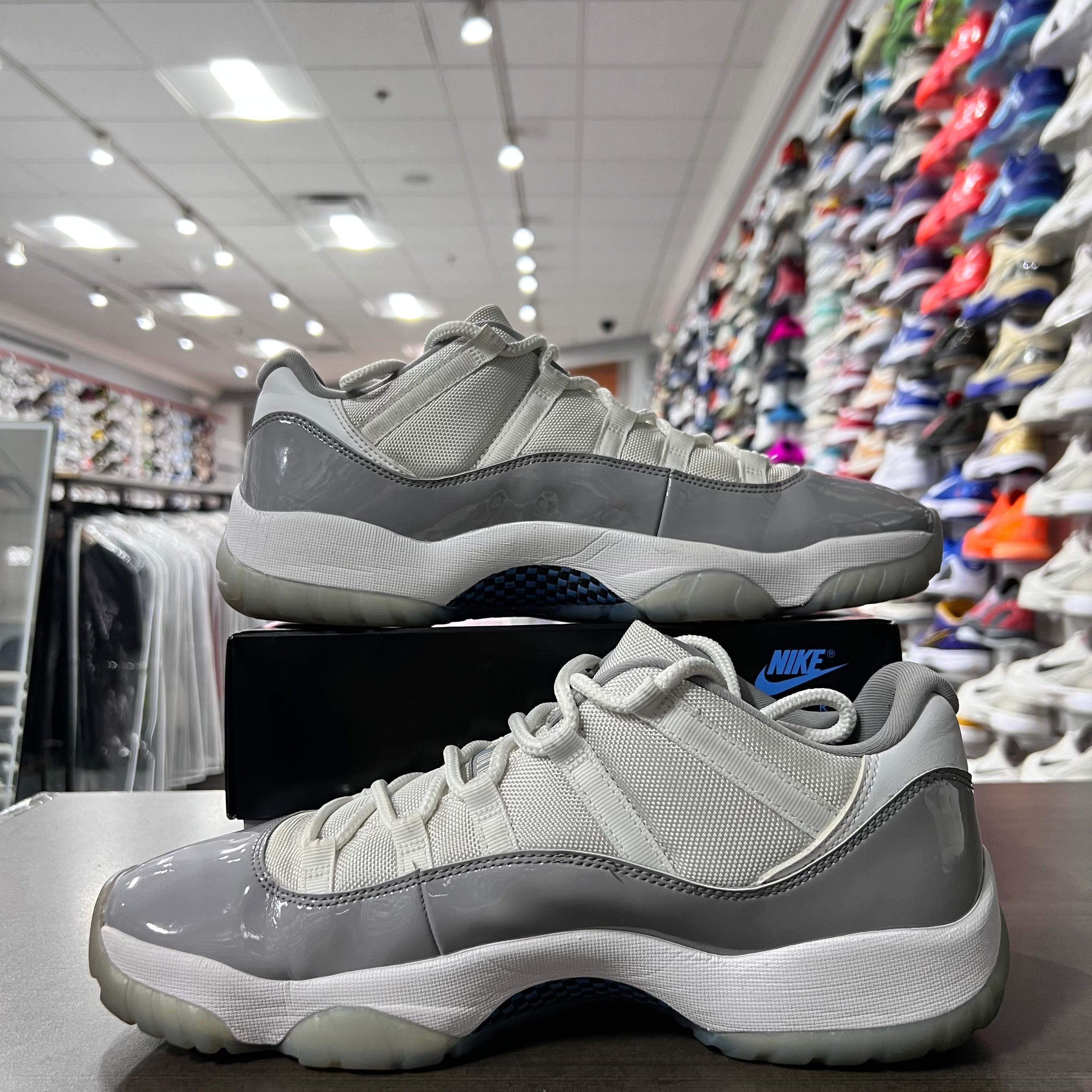 Jordan Retro 11 Low Mens Cement Grey (Lightly Worn)