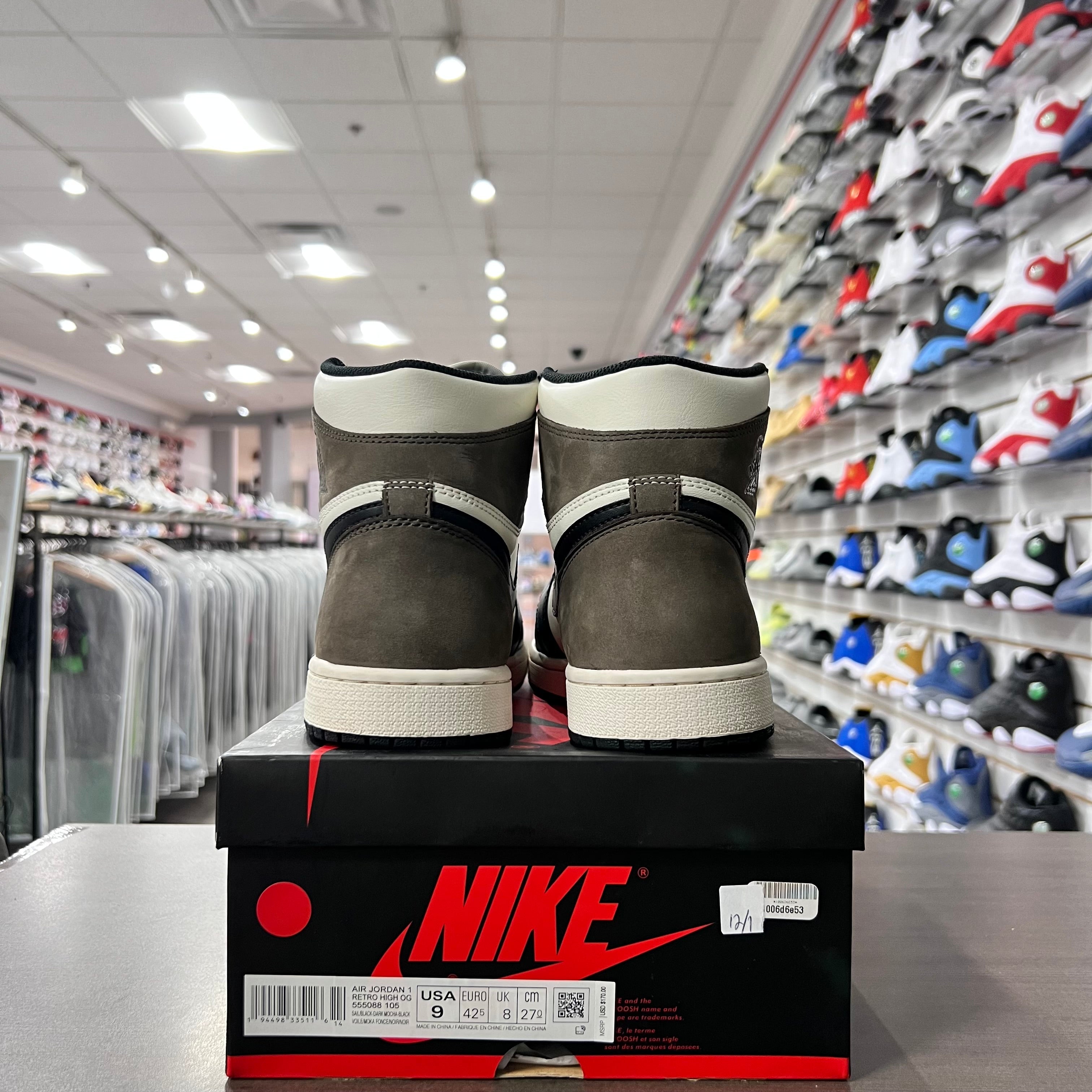 Jordan Retro 1 High Og Mens Mocha (Lightly Worn)