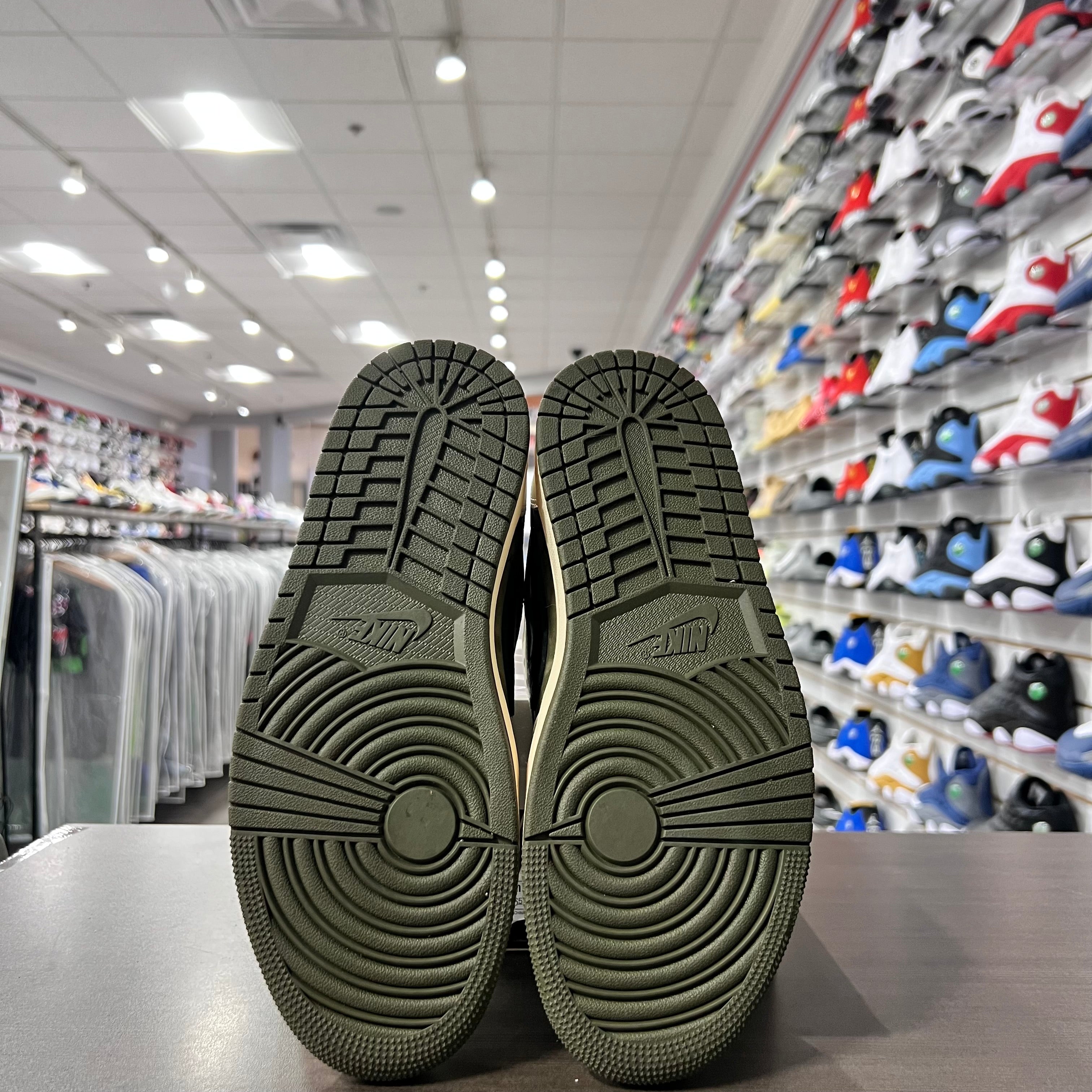 Jordan Retro 1 Low Og Mens Travis Scott Medium Olive (Lightly Worn)