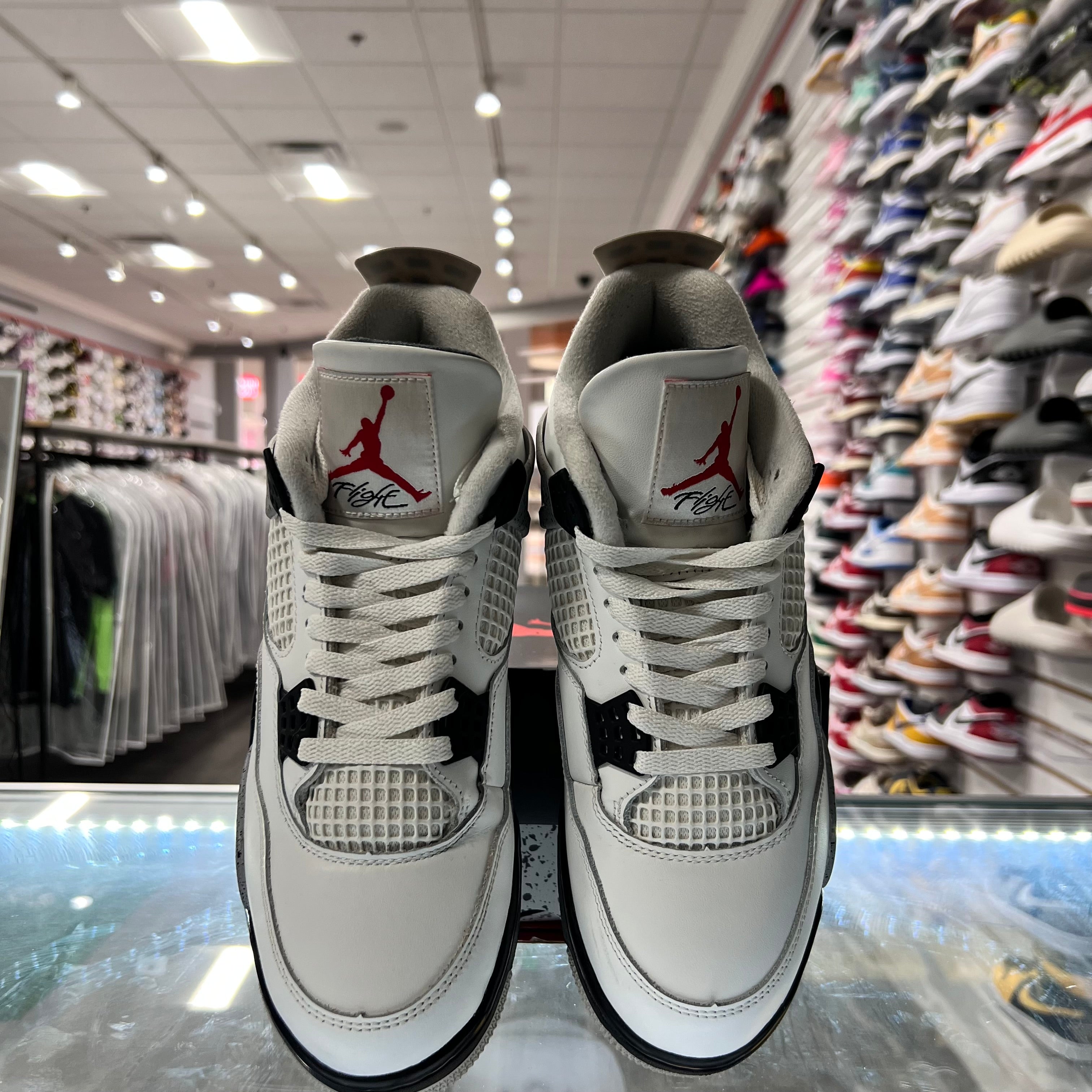 Jordan Retro 4 Mens White Cement (Lightly Worn)
