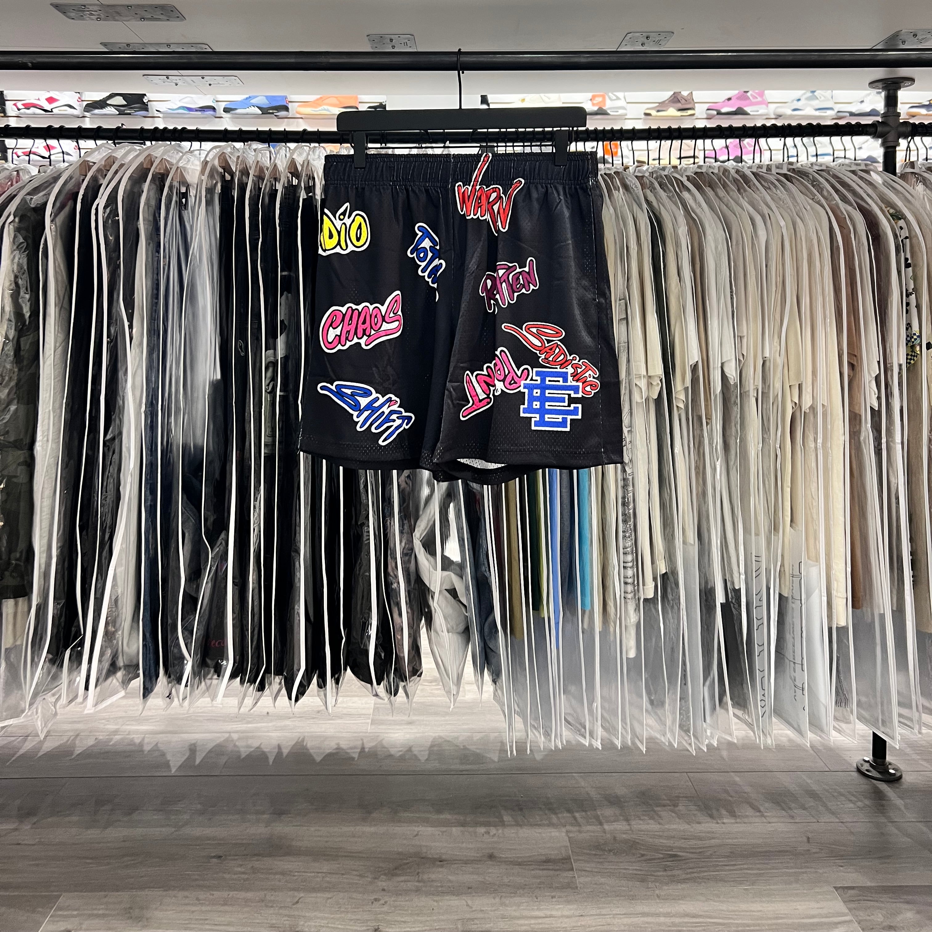 Matty Boy X Eric Emanuel Shorts Black Multi Logo