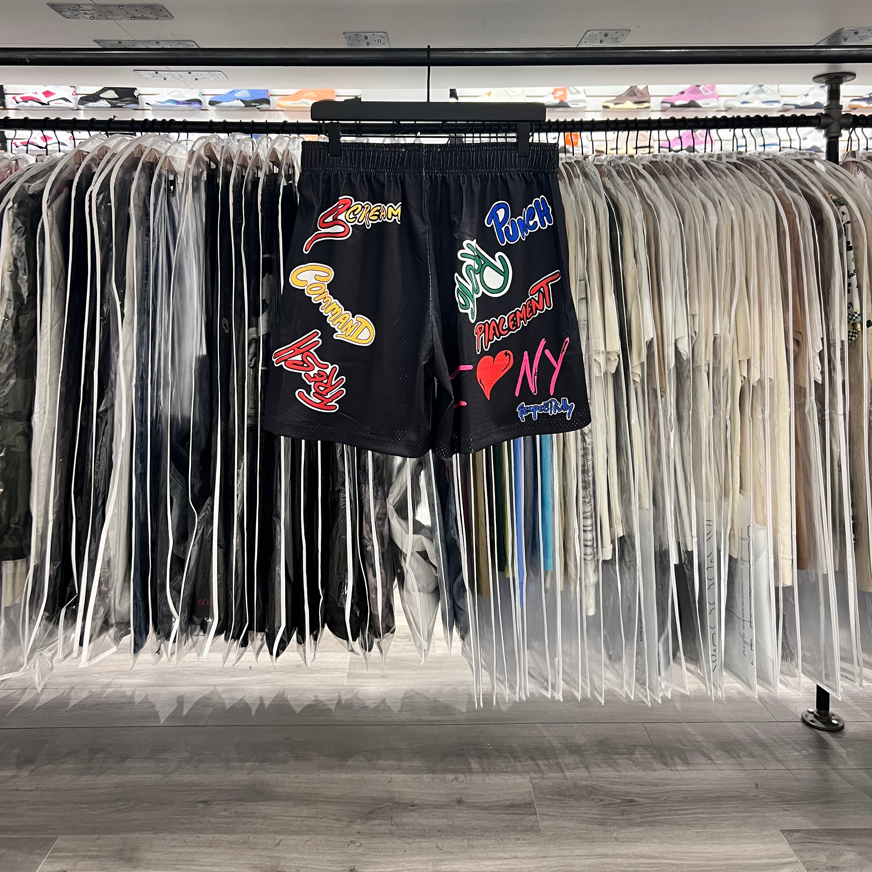 Matty Boy X Eric Emanuel Shorts Black Multi Logo