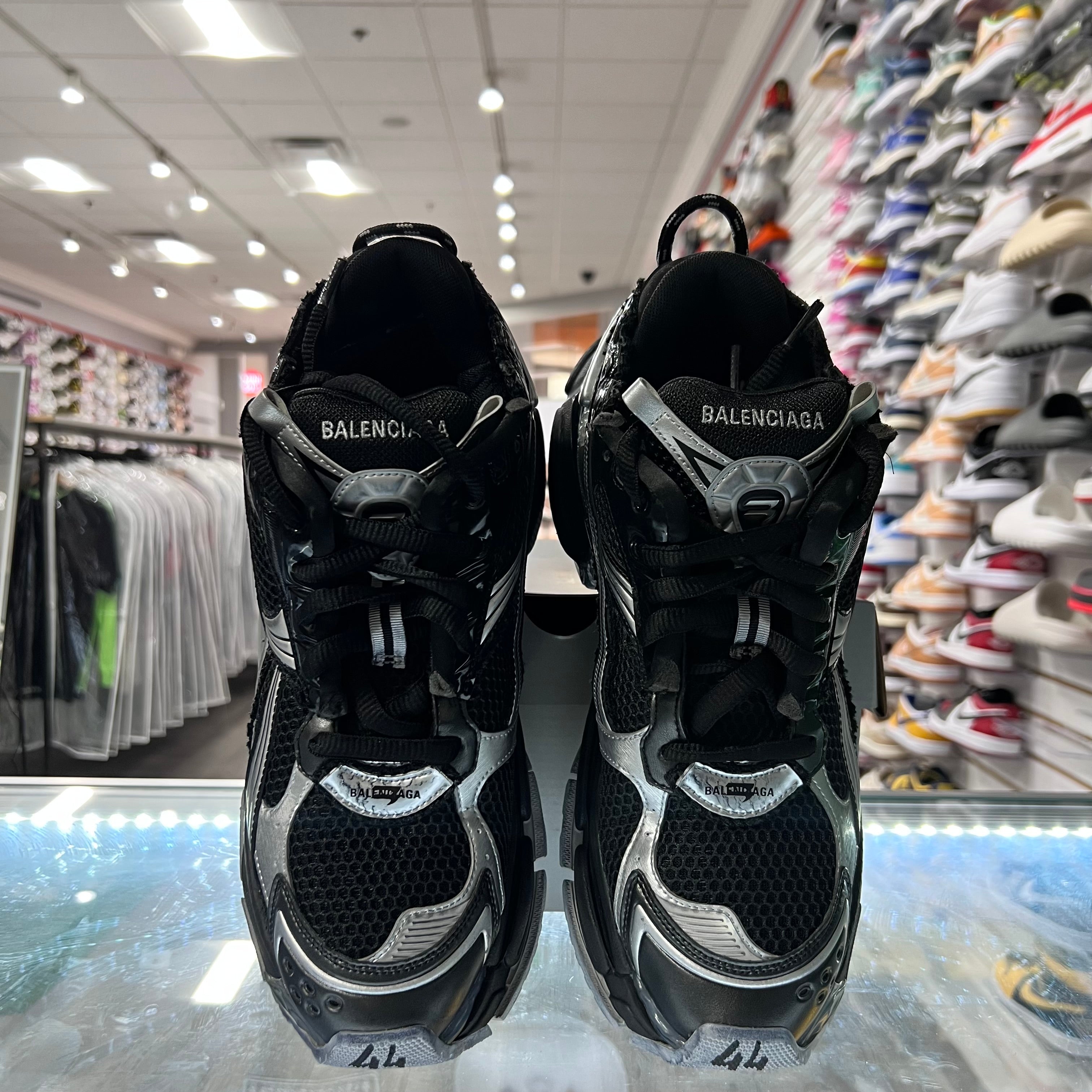 Balenciaga Runner Black Silver (Lightly Worn)