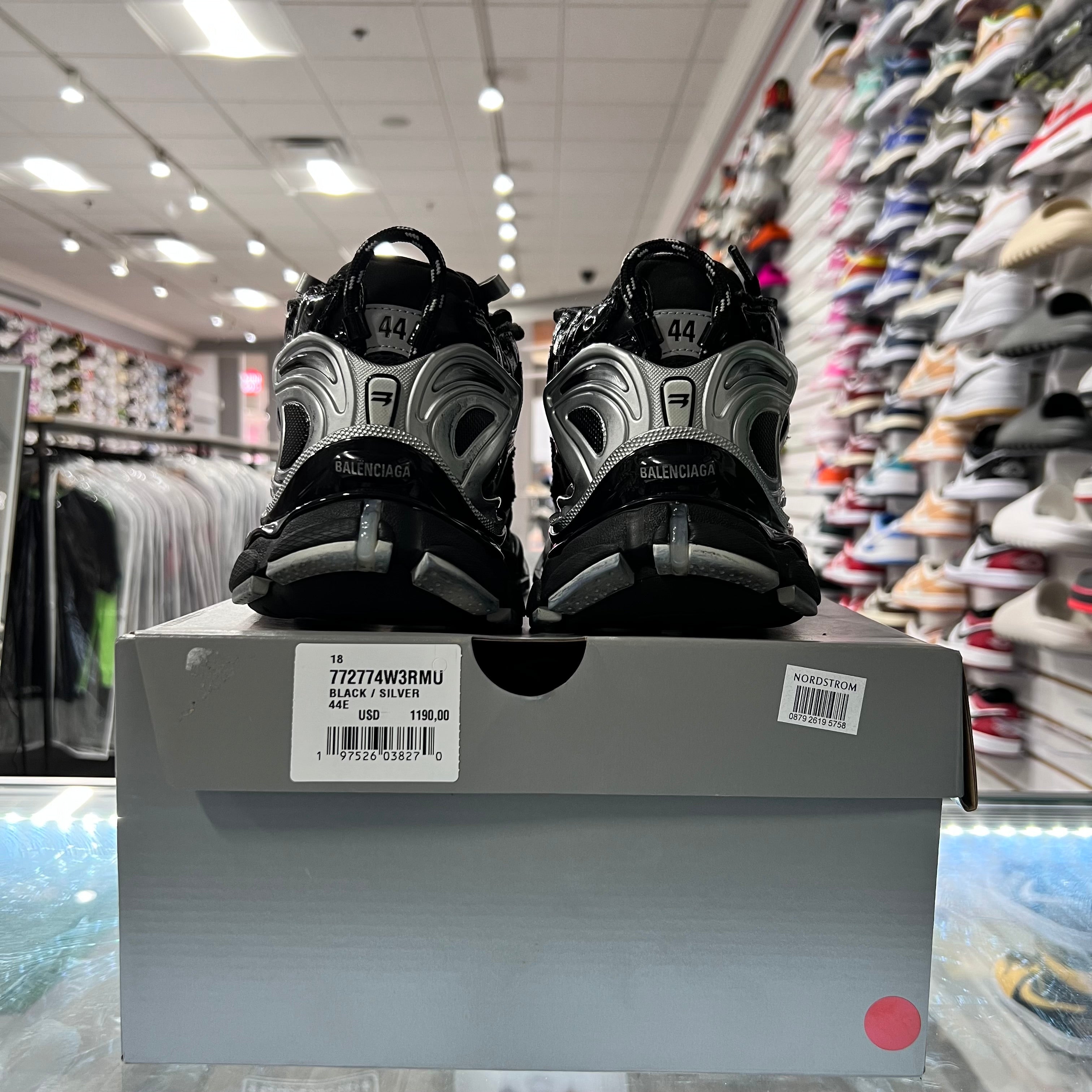 Balenciaga Runner Black Silver (Lightly Worn)