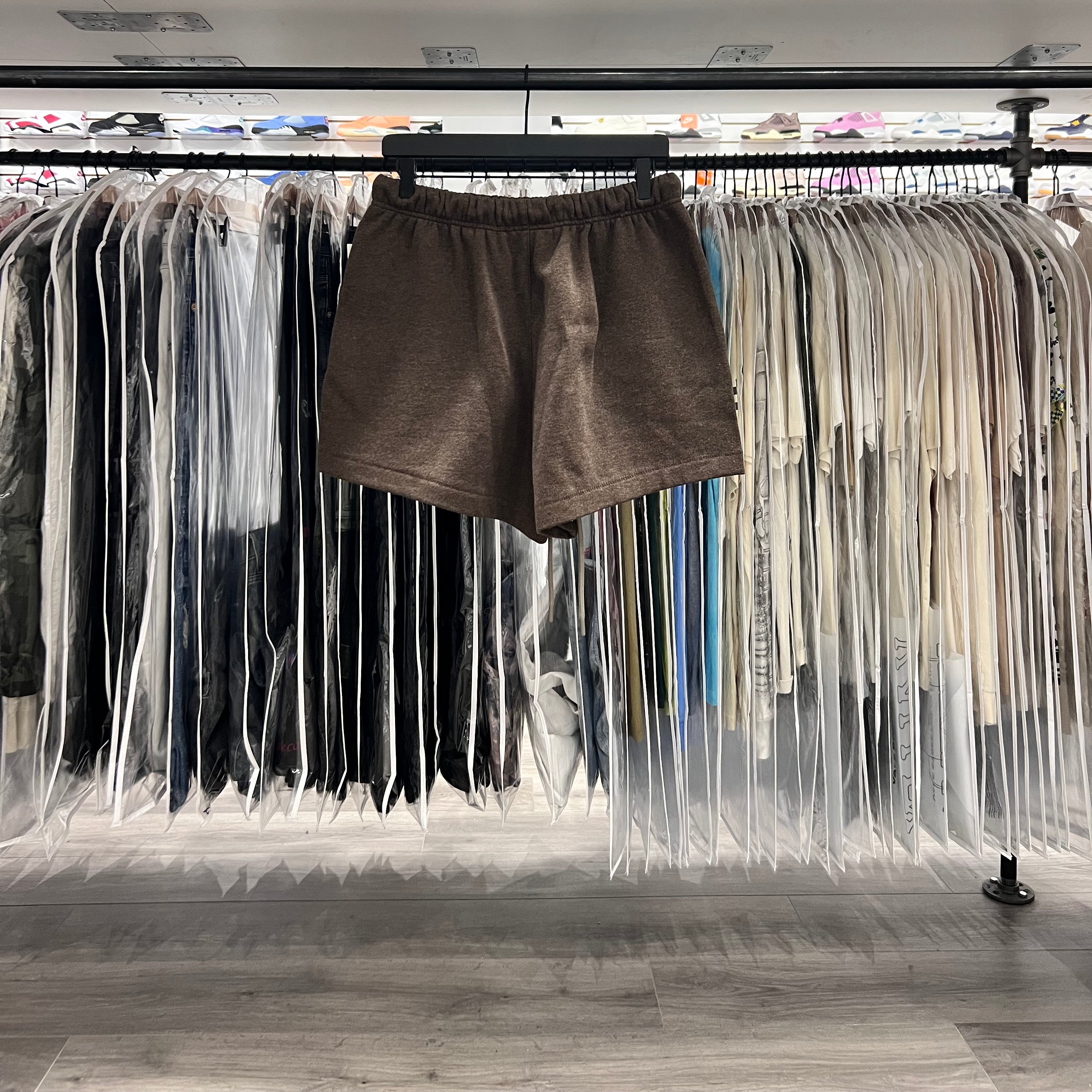 Fear Of God Essentials Shorts Core Collection Heather Wood SS24