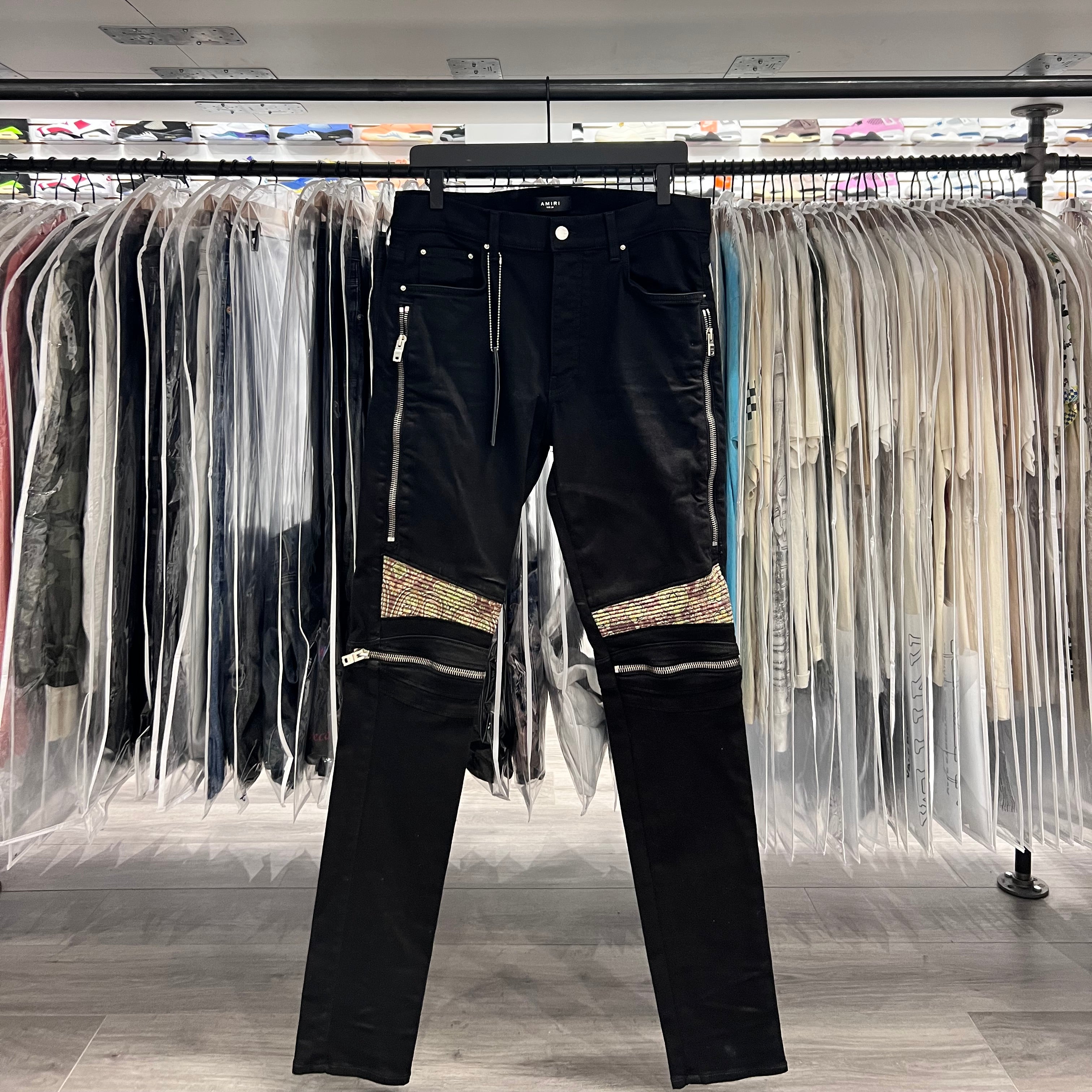 Amiri Jeans Paisley Black (Lightly Worn)