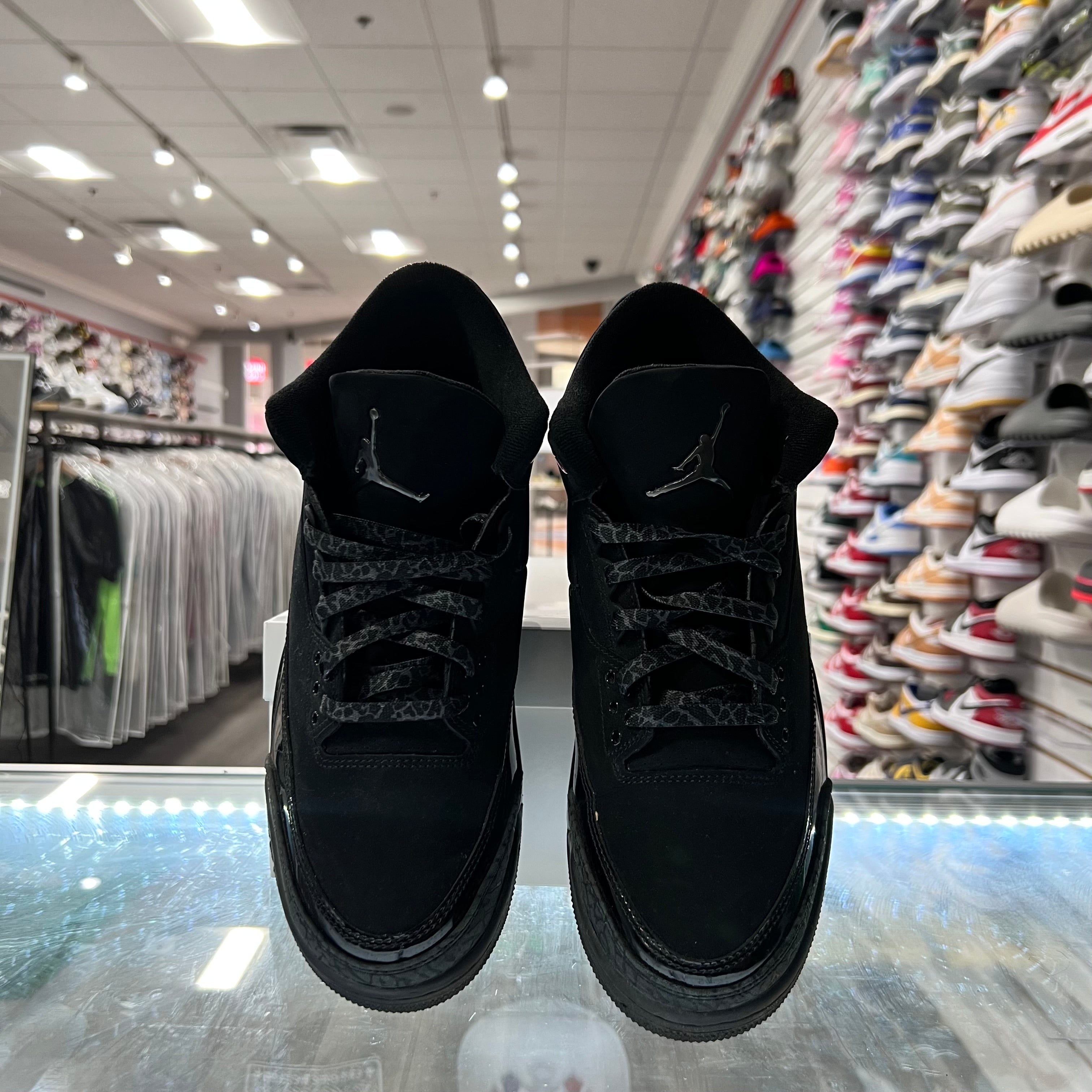 Jordan Retro 3 Mens Black Cat (Lightly Worn+Replacement Box)