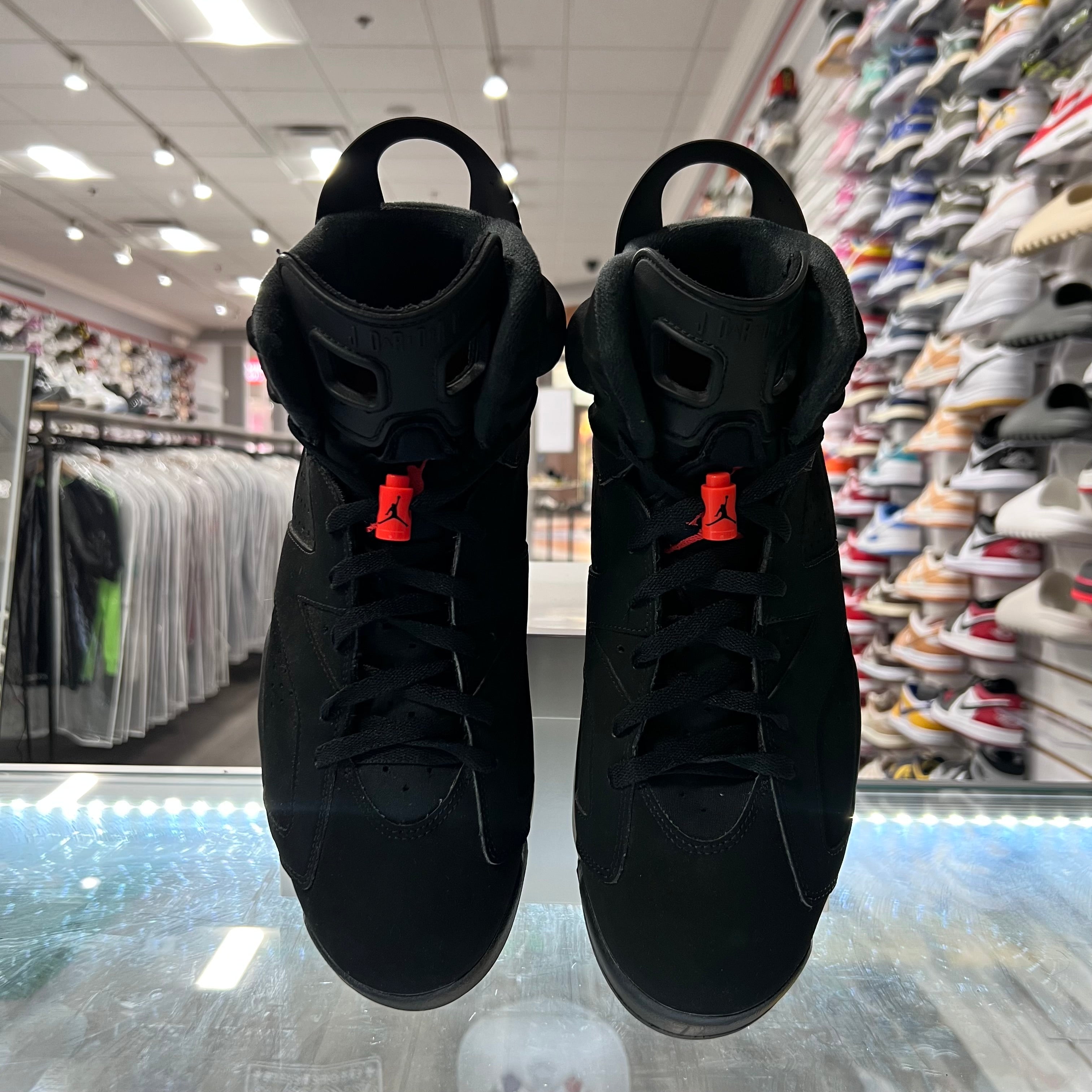 Jordan Retro 6 Mens Black Infrared (Lightly Worn+Replacement Box)