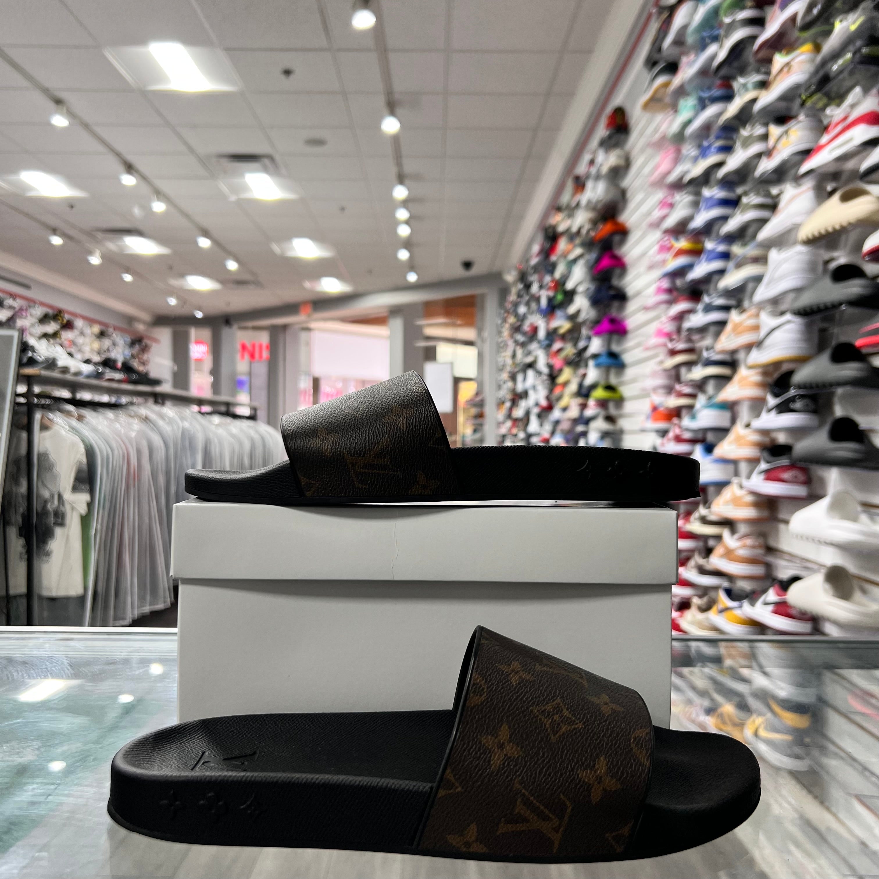 Louis Vuitton Waterfront Mule Monogram Brown (Lightly Worn+Replacement Box)