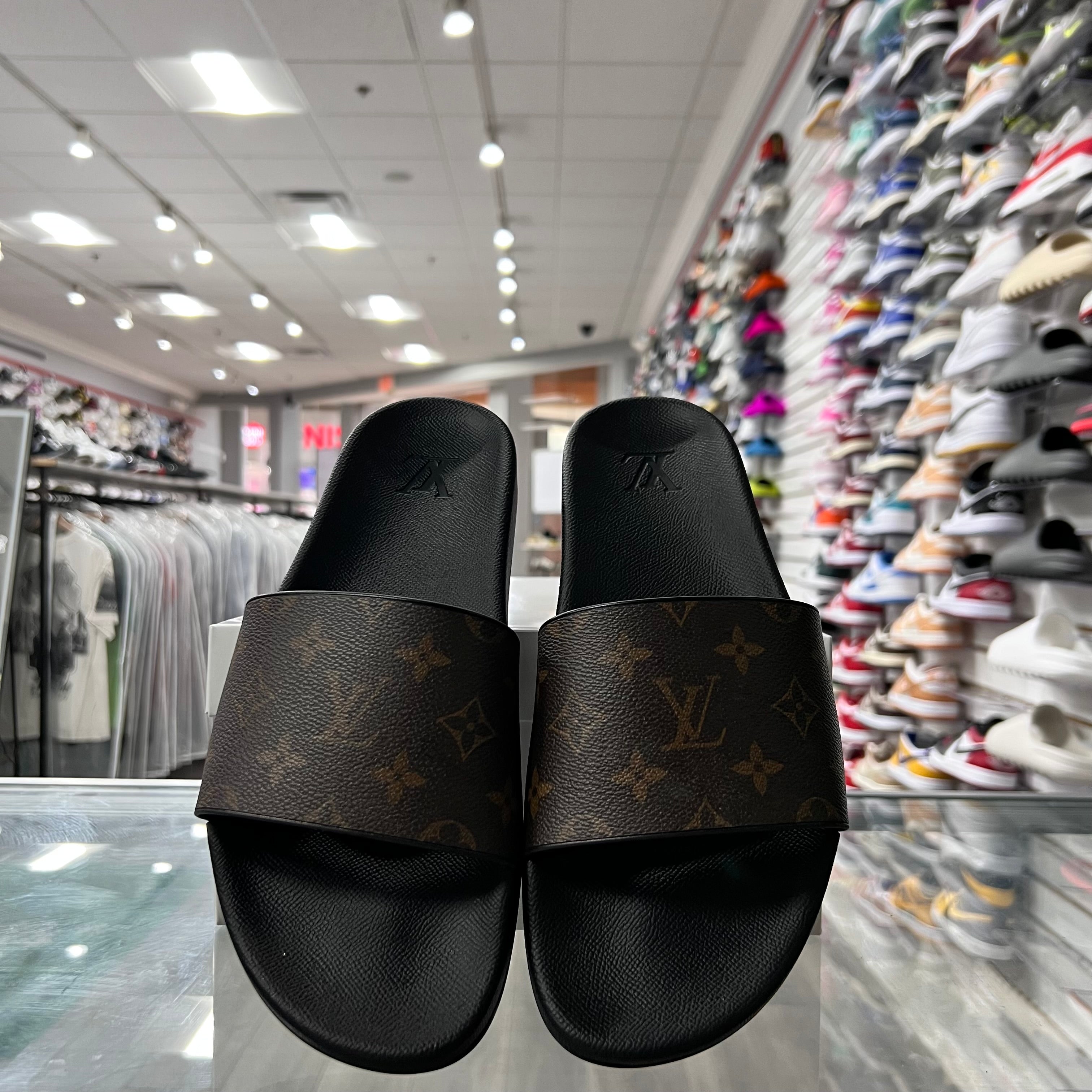 Louis Vuitton Waterfront Mule Monogram Brown (Lightly Worn+Replacement Box)
