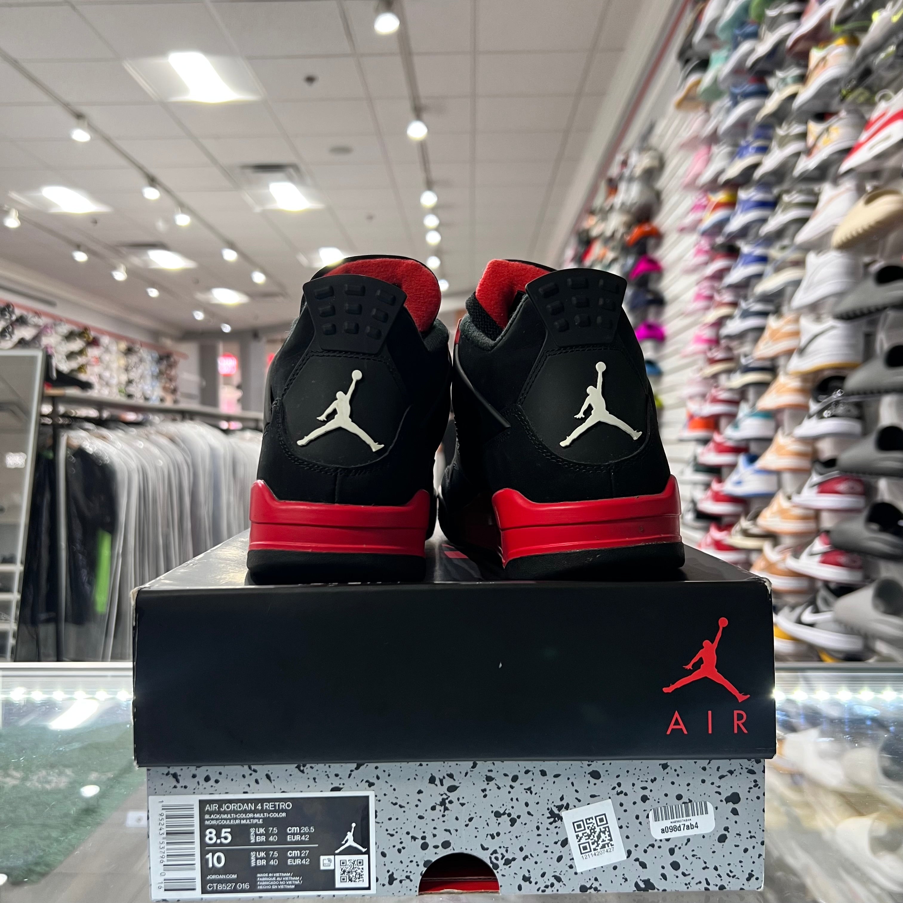 Jordan Retro 4 Mens Red Thunder (Lightly Worn)