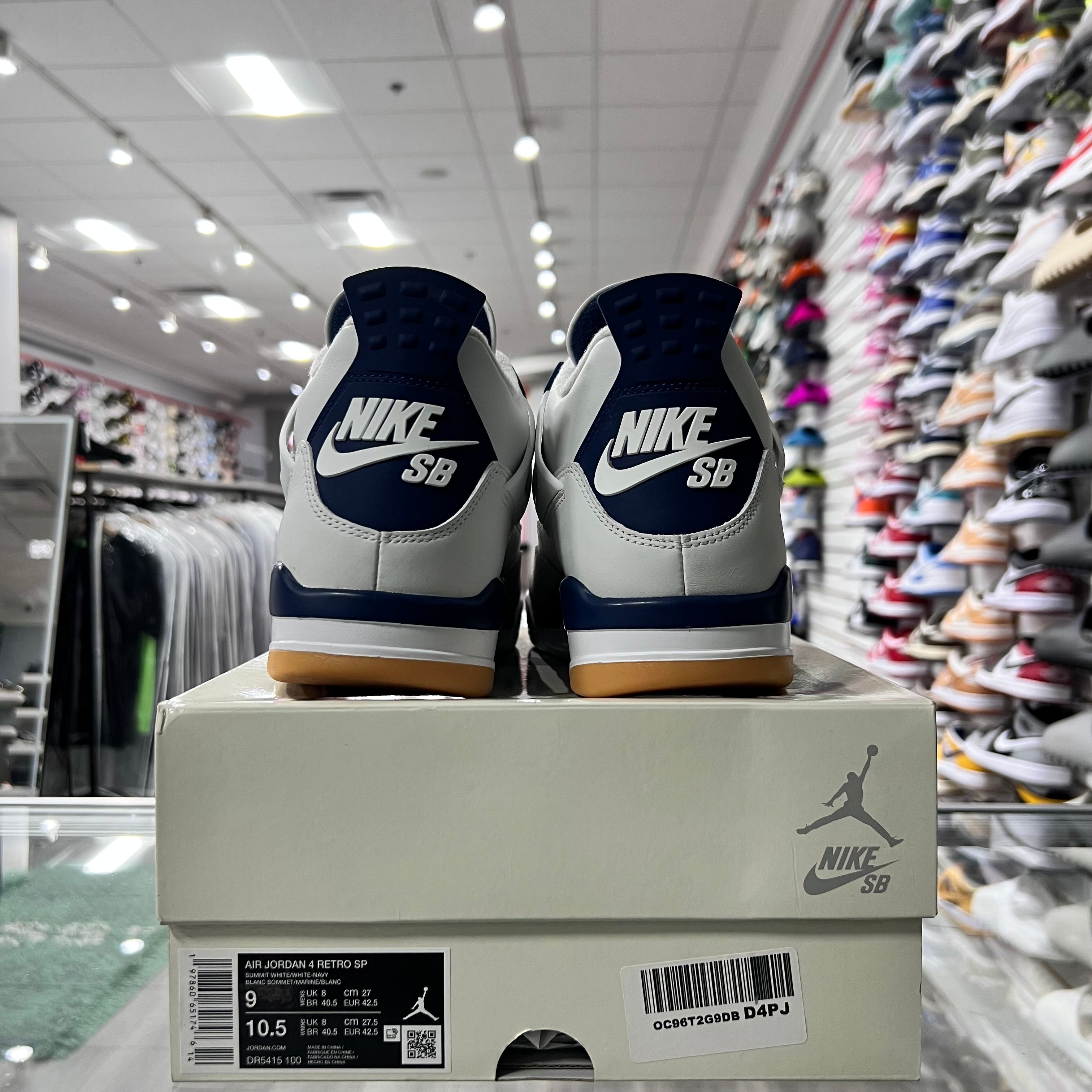Jordan Retro 4 SB Mens Navy (Lightly Worn)