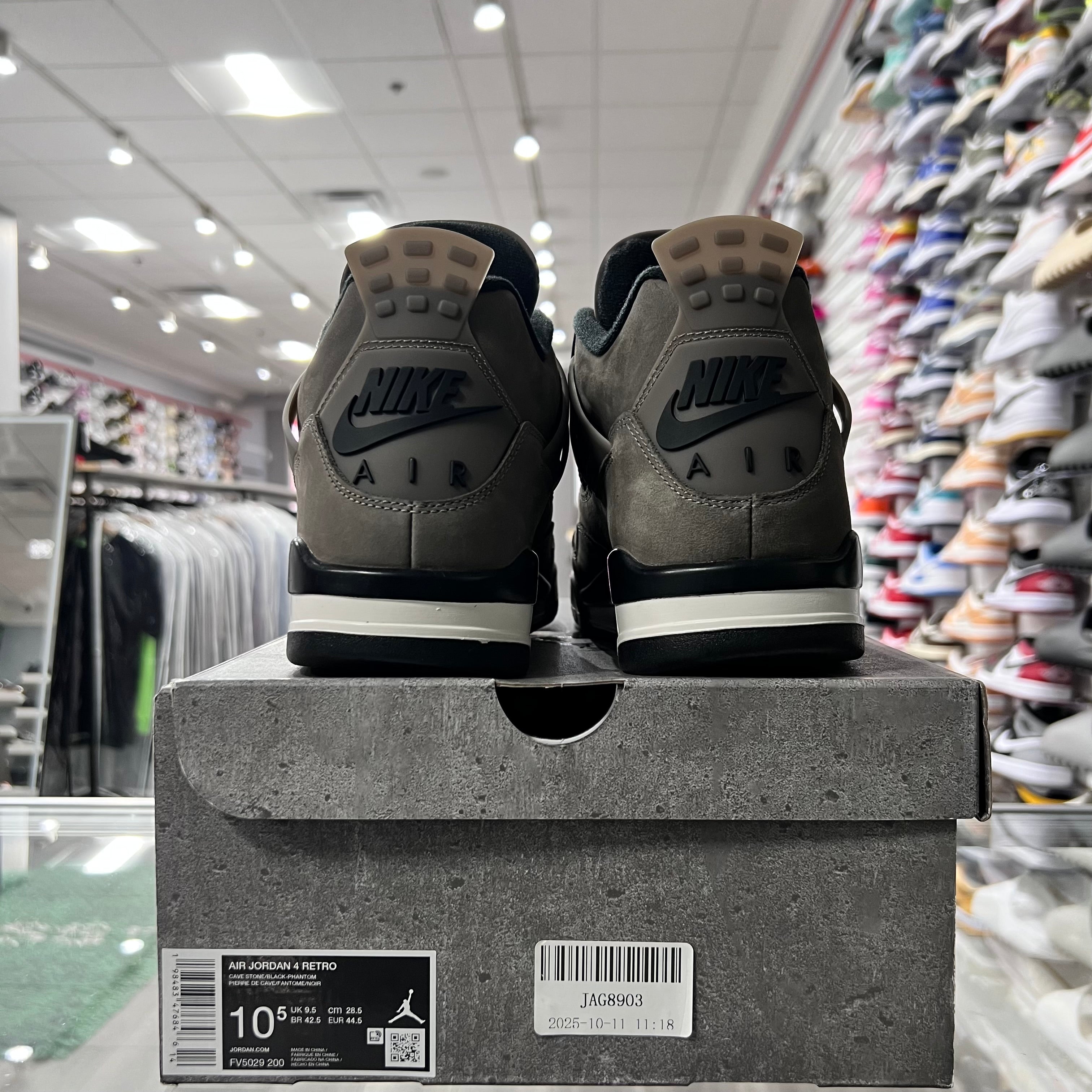 Jordan Retro 4 Mens Cave Stone (Lightly Worn)