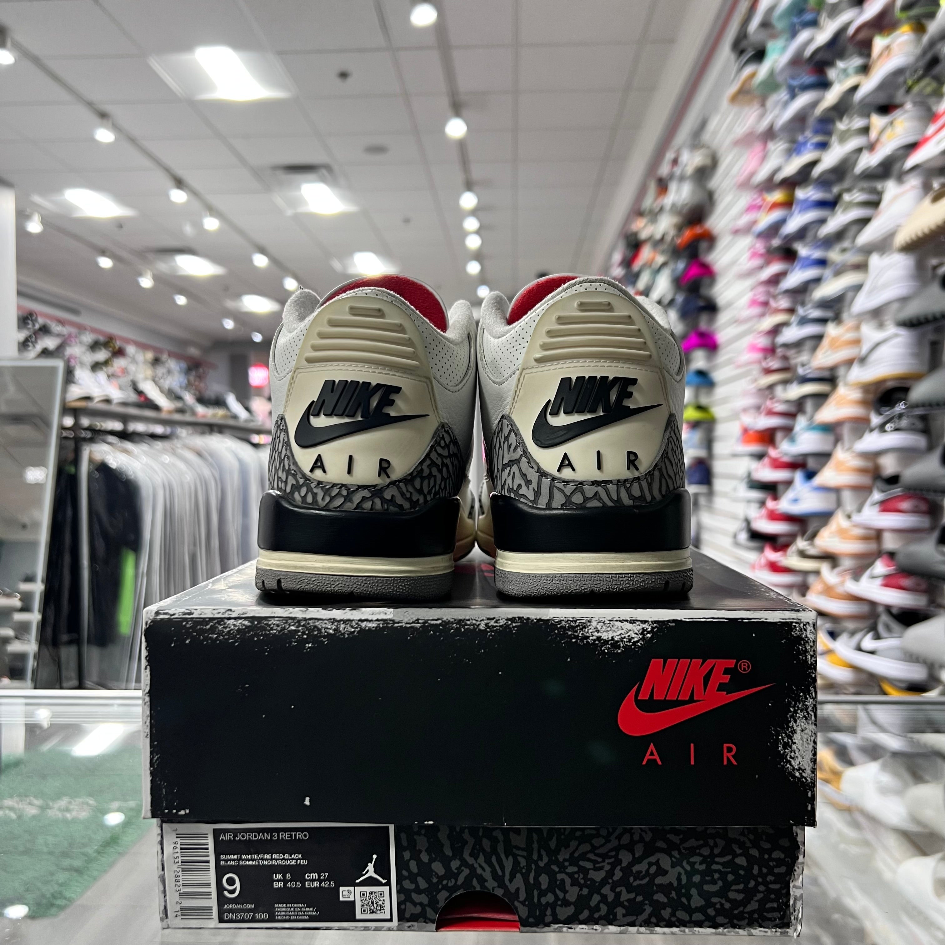 Jordan Retro 3 Mens White Cement Reimagined (Lightly Worn)