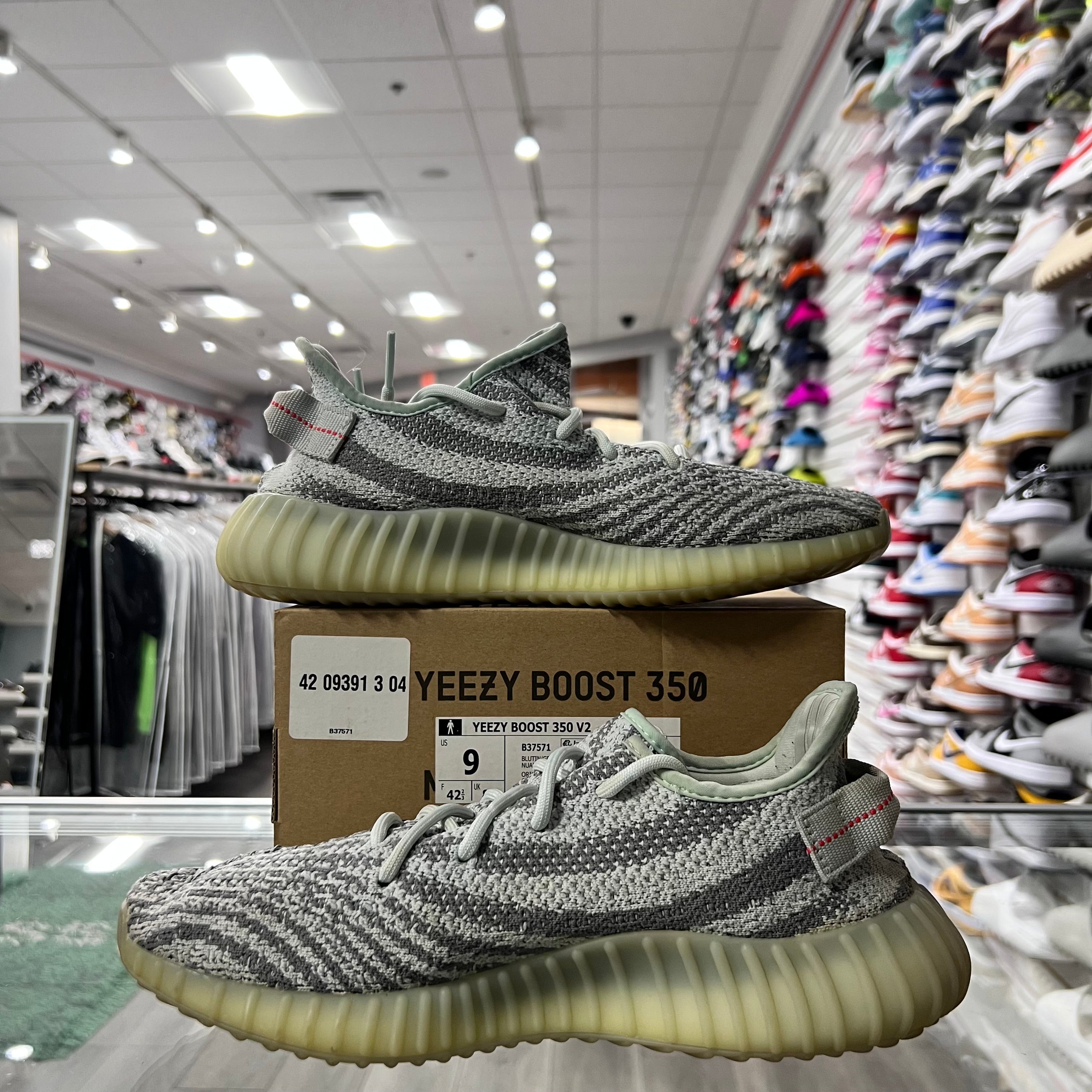 Adidas Yeezys 350 V2 Blue Tint (Lightly Worn)