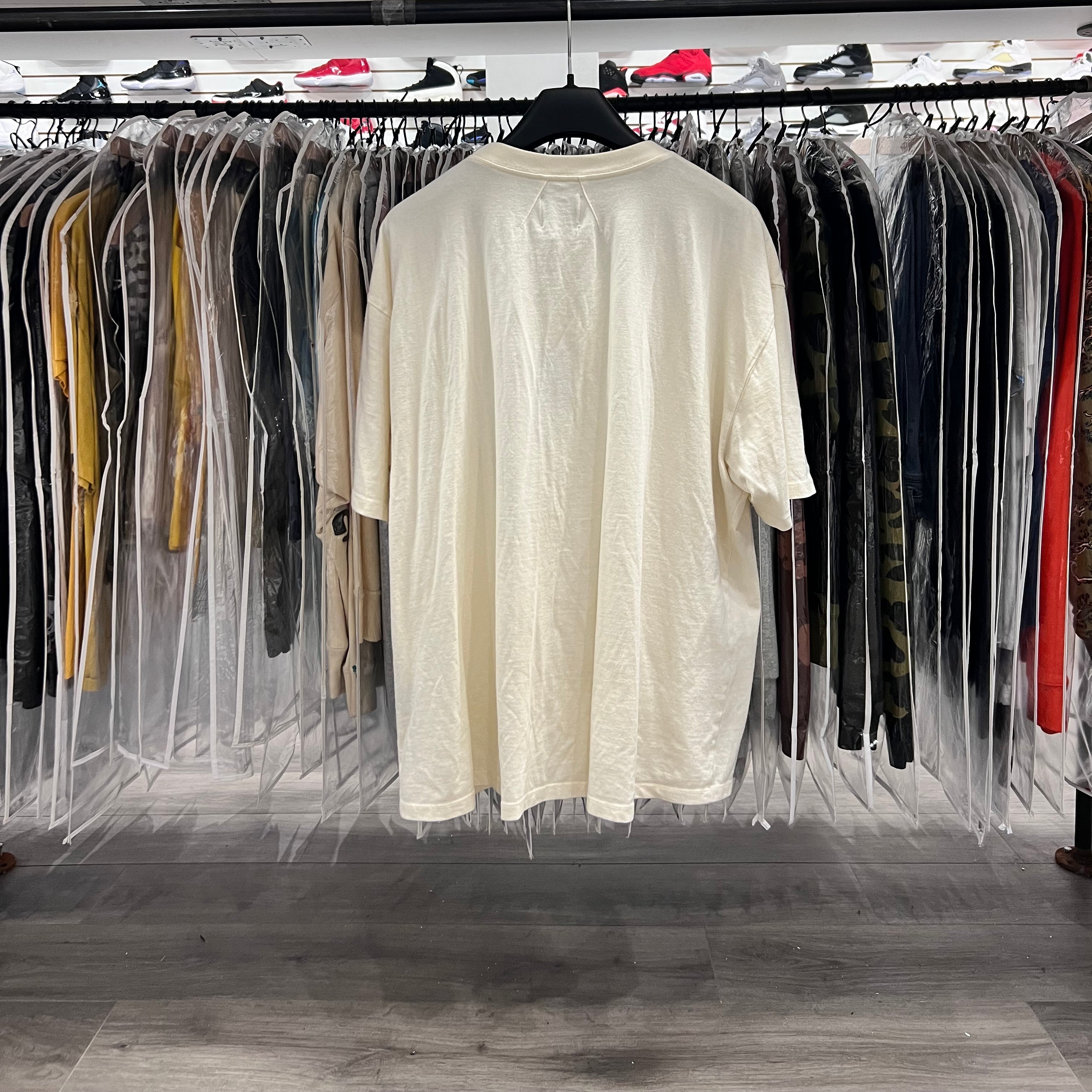 Rhude God Help Me T-Shirt Vintage White (Lightly Worn)