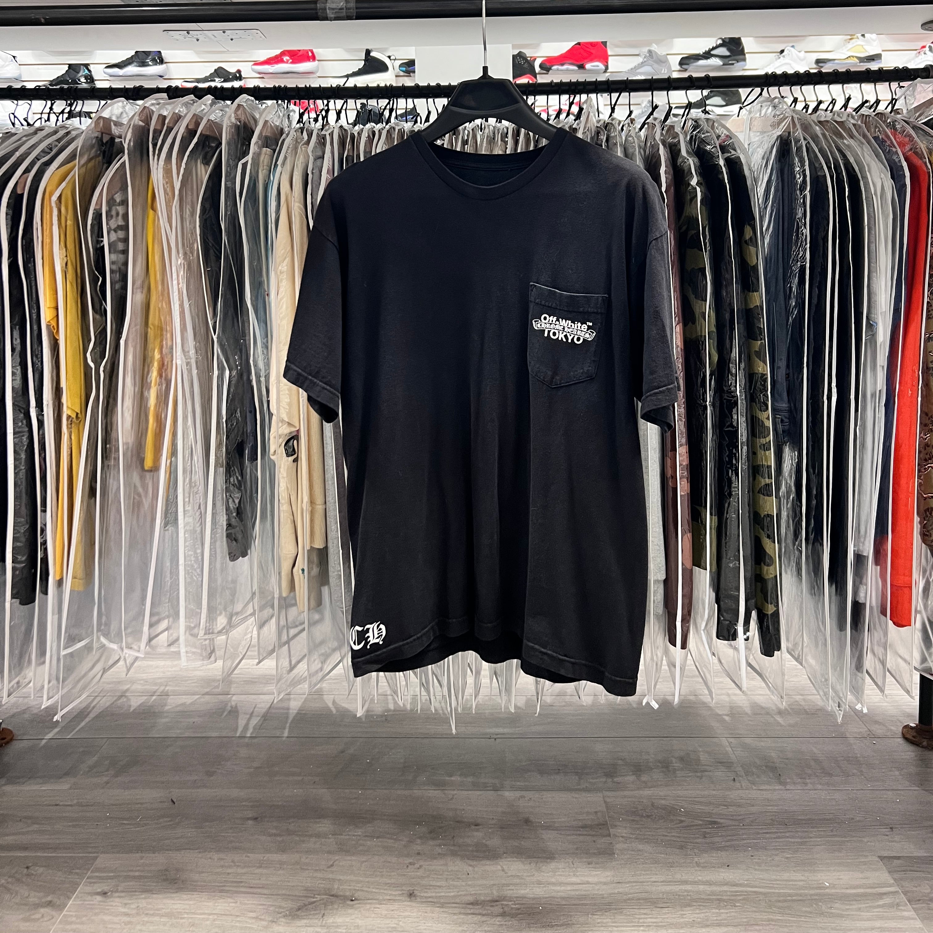 Chrome Hearts X Off White Tokyo Black T-Shirt (Lightly Worn)