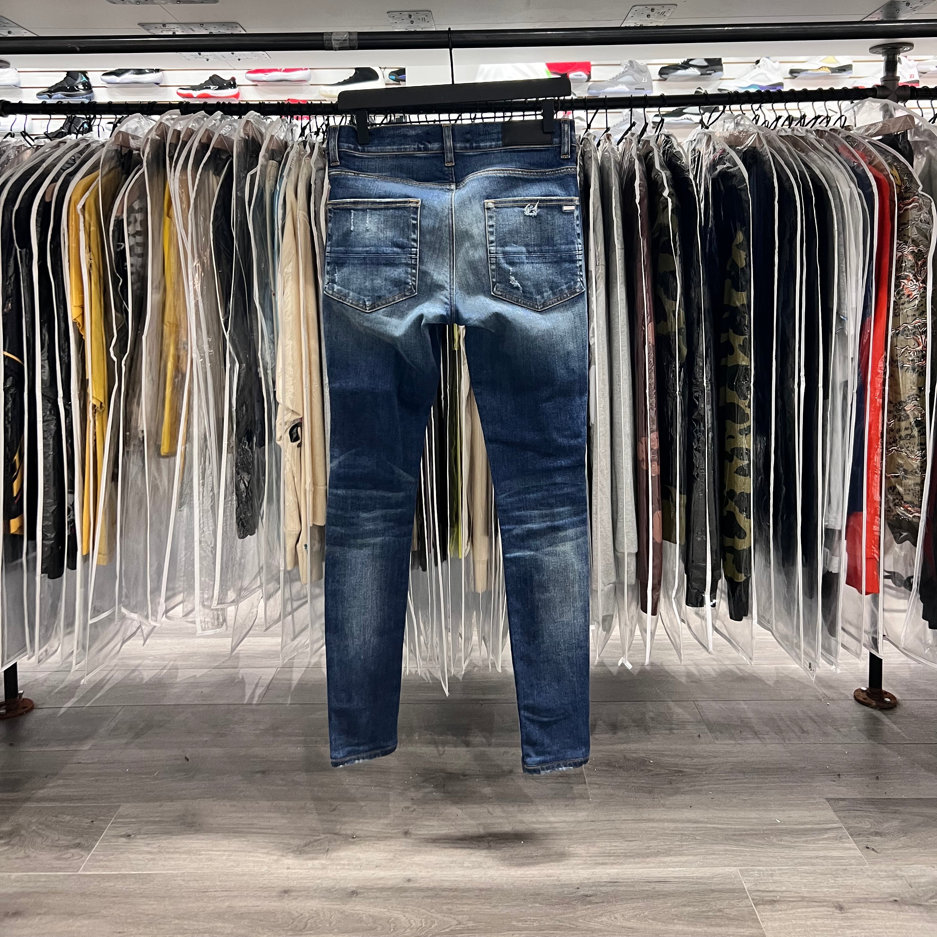 Amiri MX 1 Jeans Black Patches (Lightly Worn)