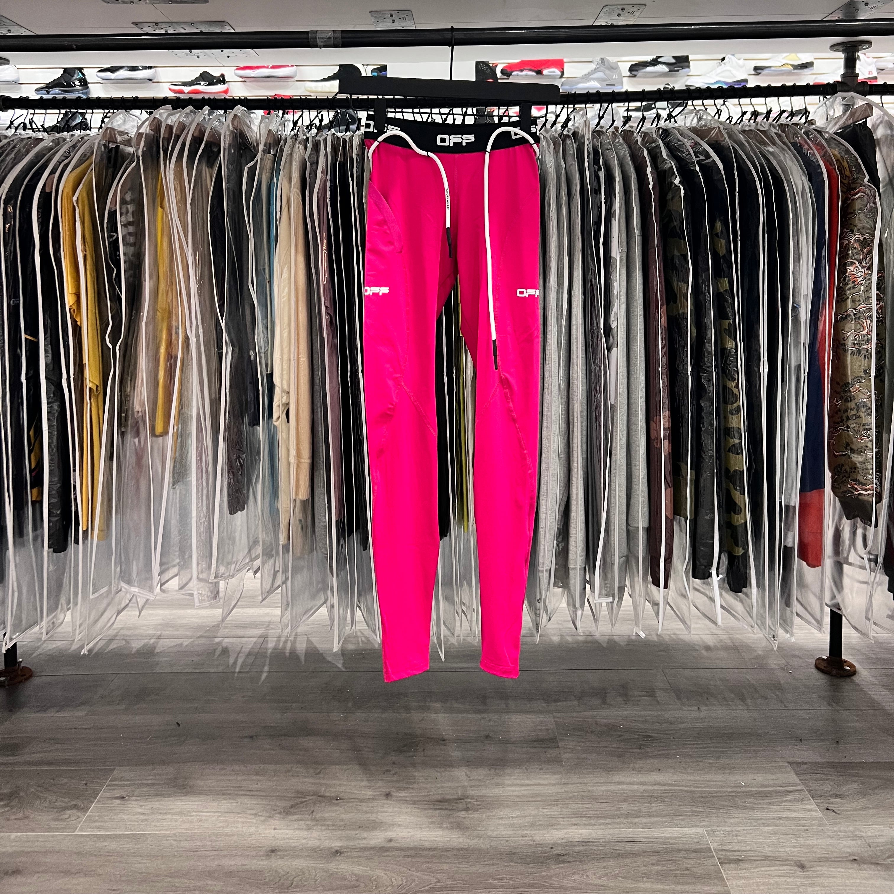 Off White Leggings Pink (Lightly Worn)
