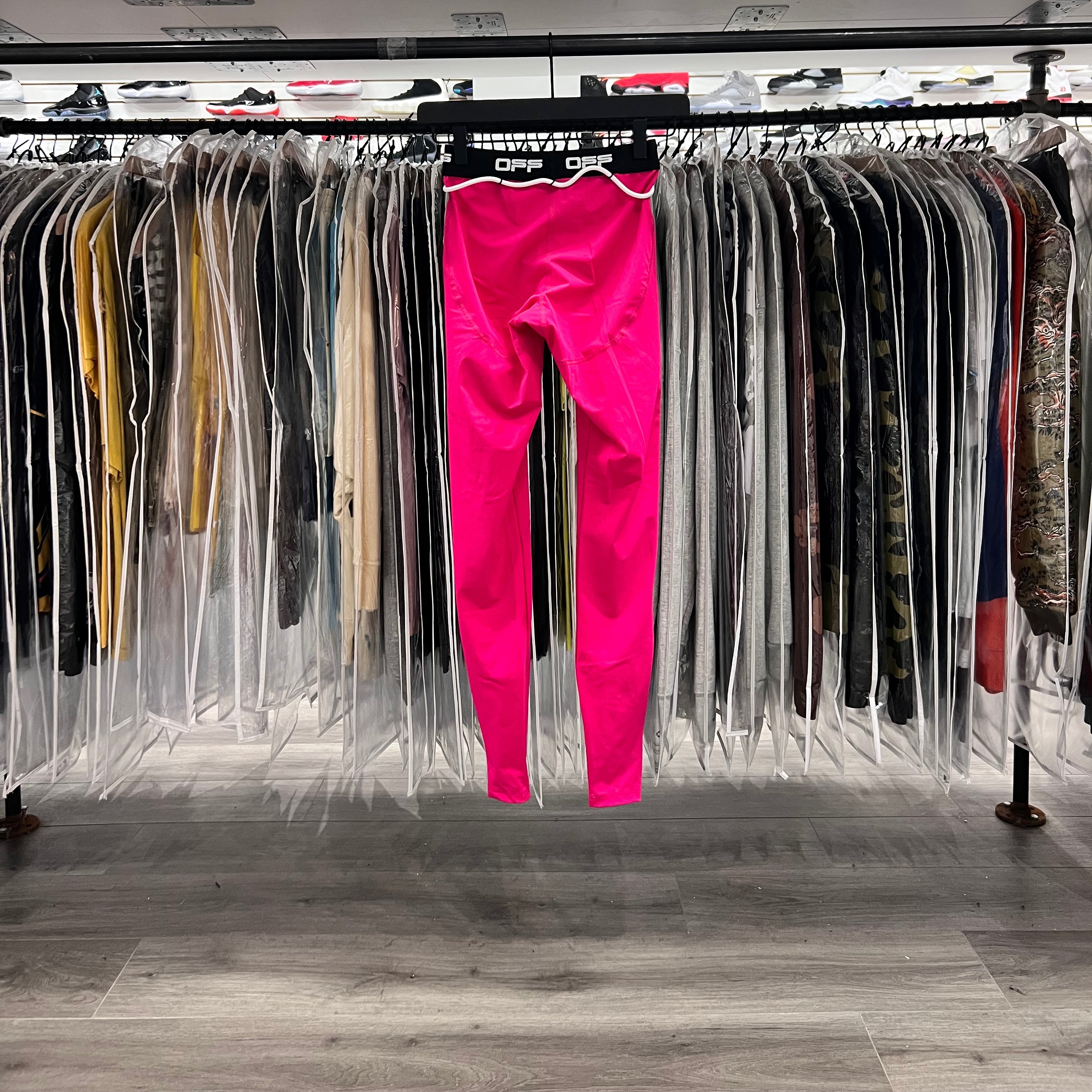 Off White Leggings Pink (Lightly Worn)