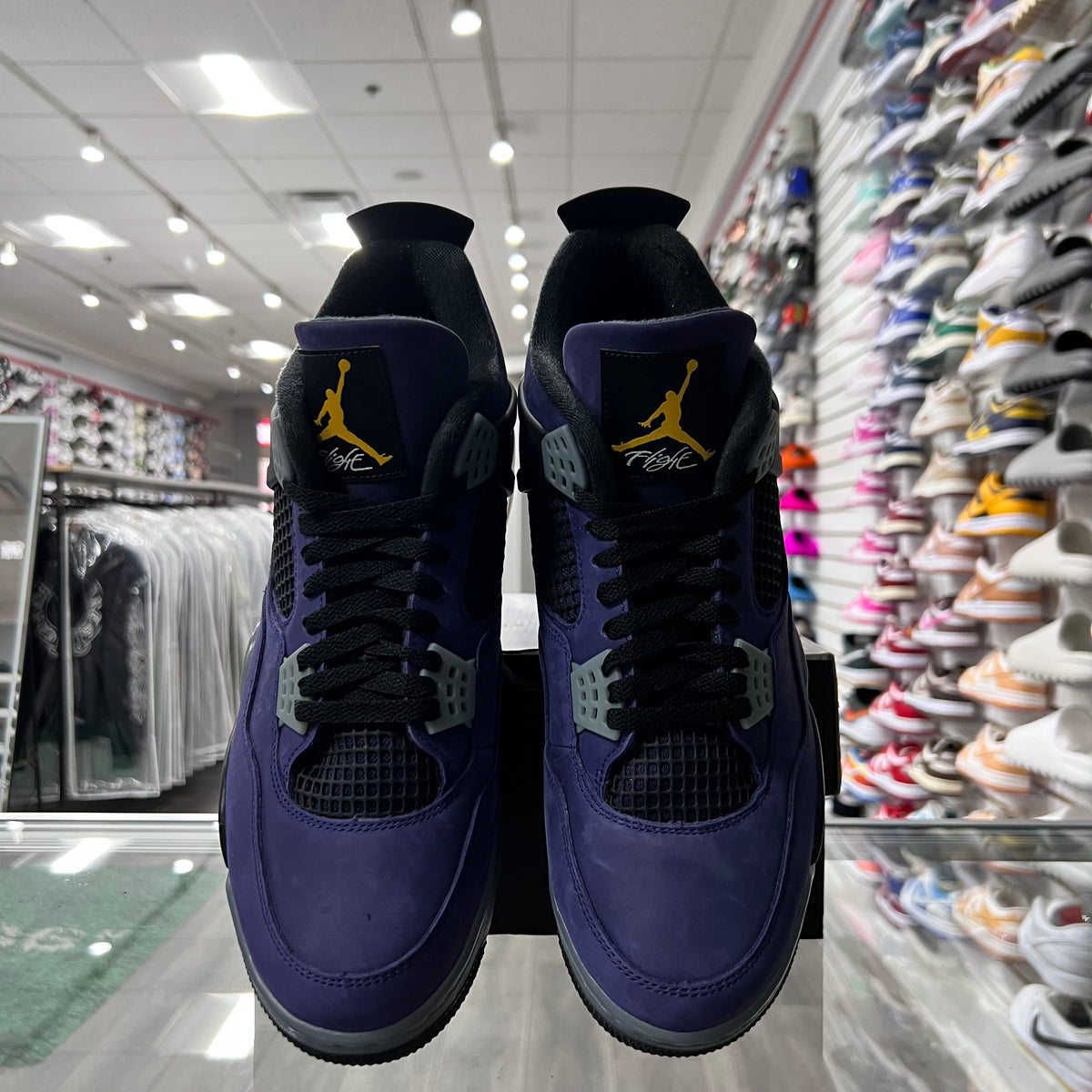 Jordan Retro 4 Mens Lakers (Lightly Worn)