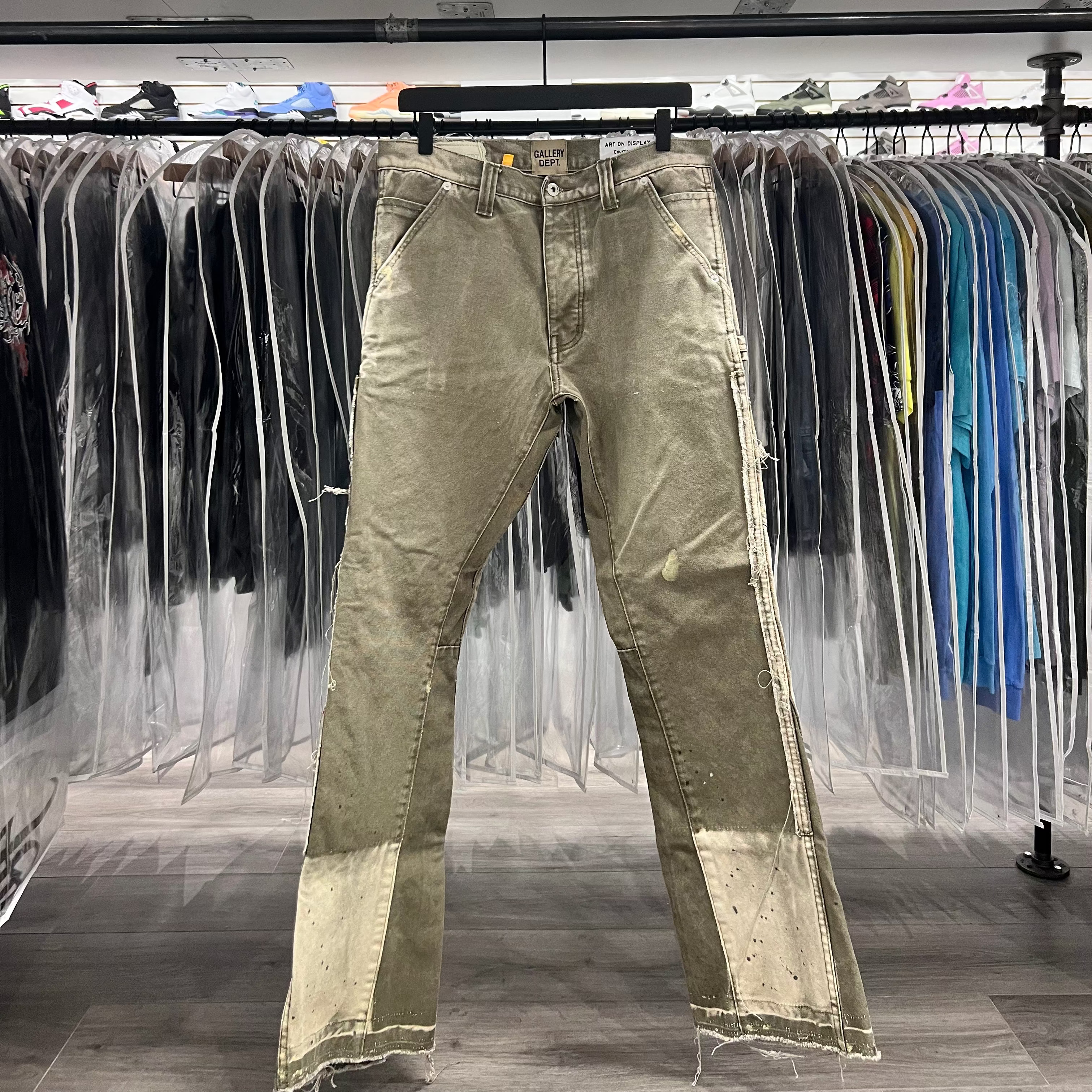 Gallery Dept La Flare Carpenter Pants Moss (Lightly Worn)
