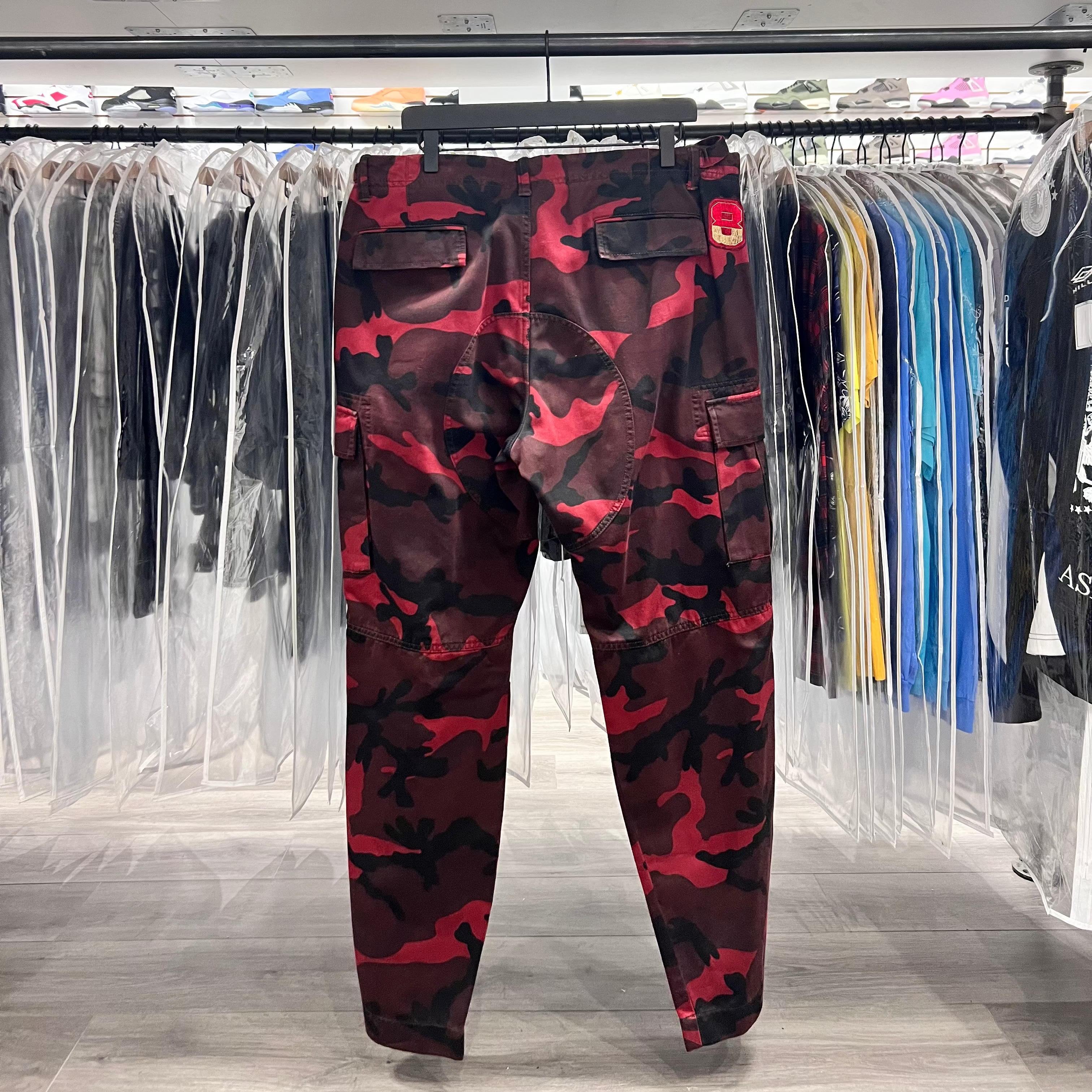 Valentino Cargo Pants Red Camo (Lightly Worn)