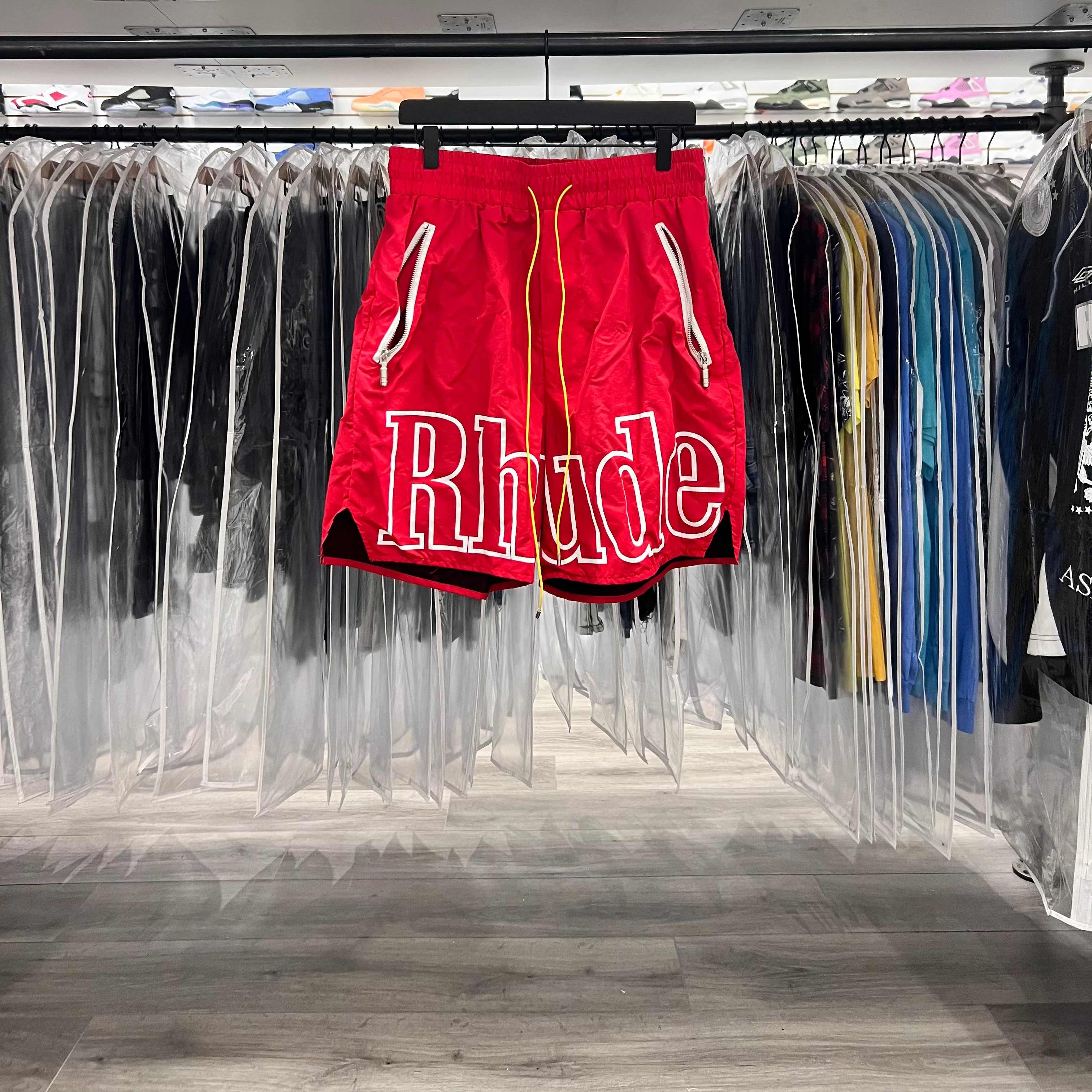 Rhude Swim Shorts Red (Lightly Worn)