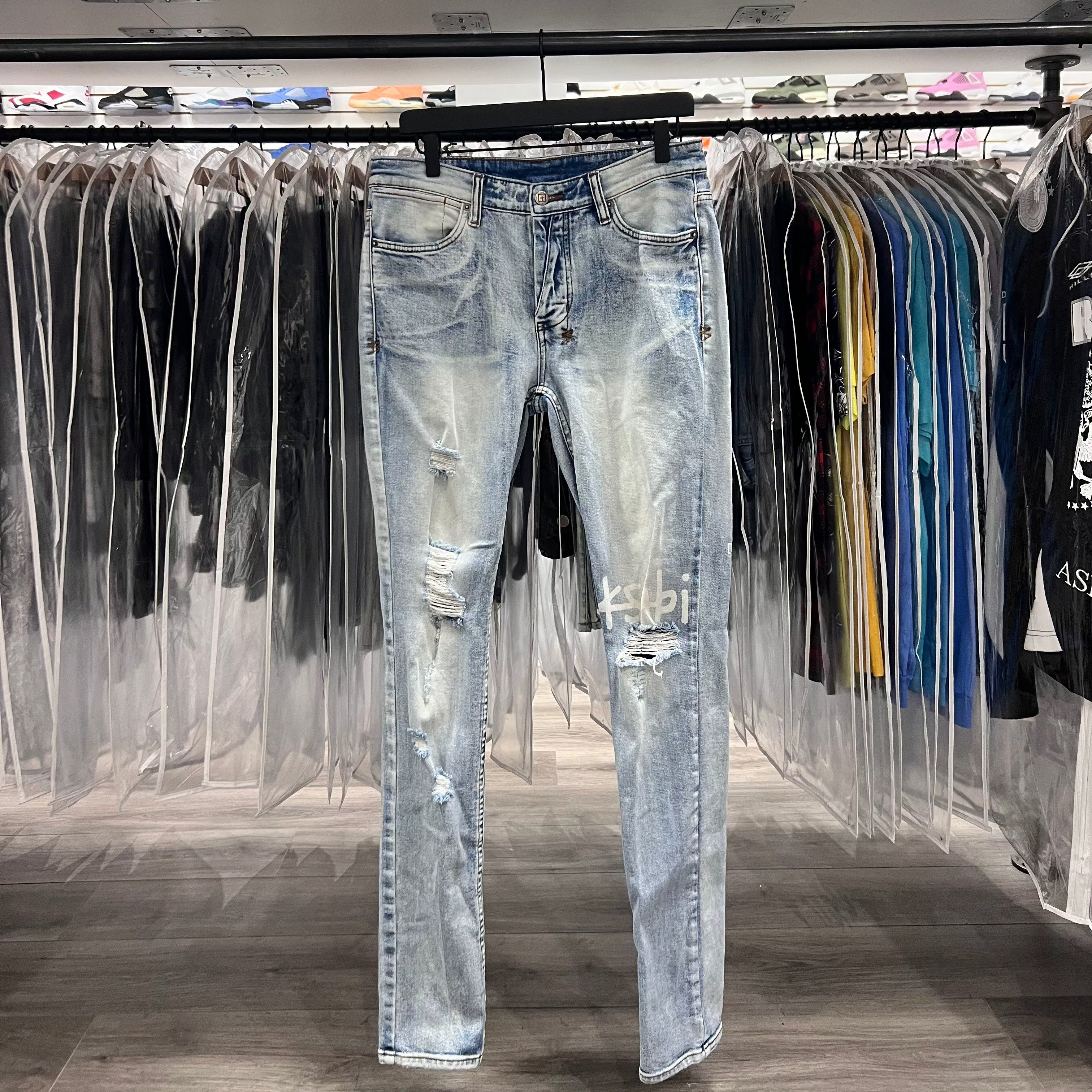 Ksubi Jeans Heavy Faded Blue (Lightly Worn)