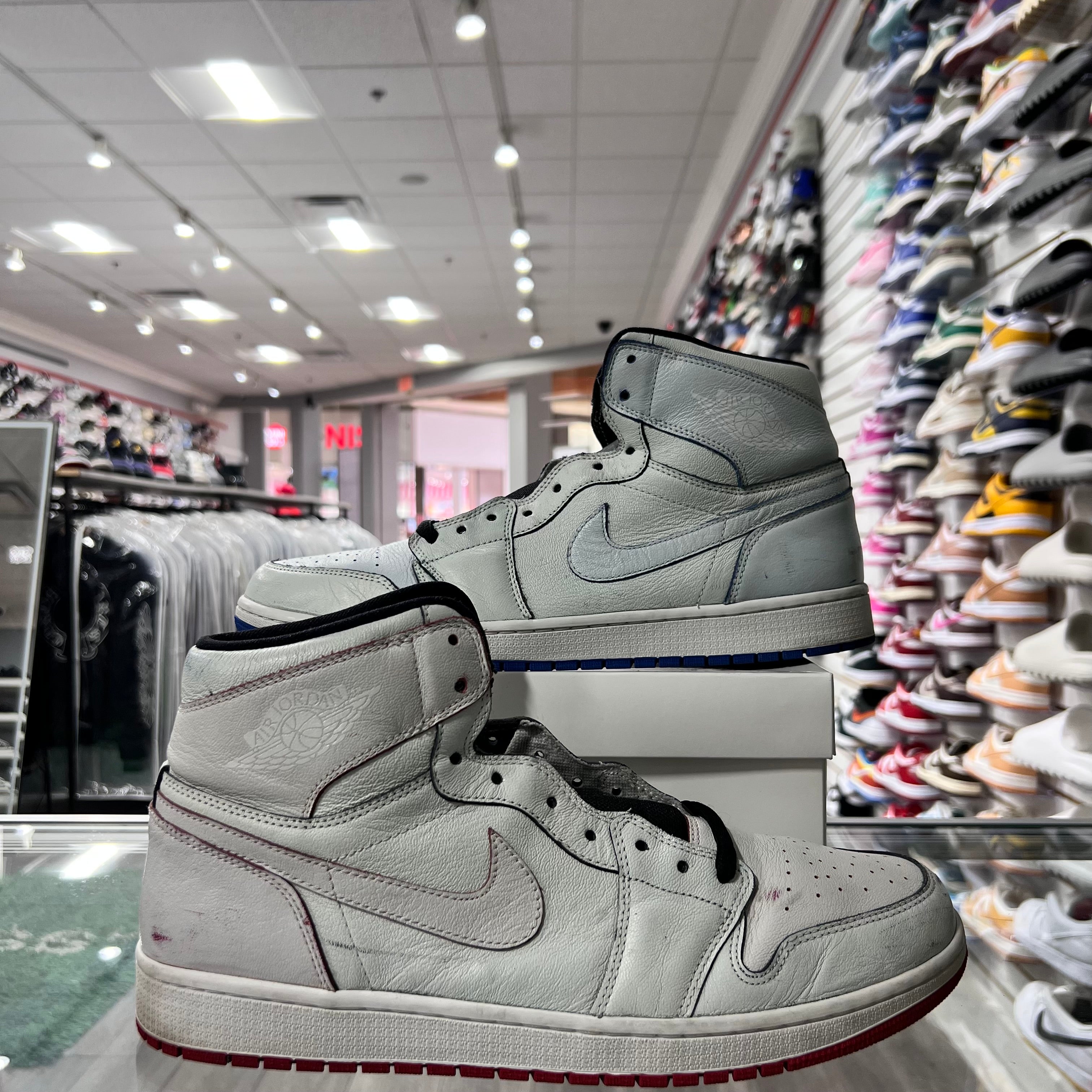 Jordan Retro 1 High SB Mens Lance Mountain White (Lightly Worn+Replacement Box)