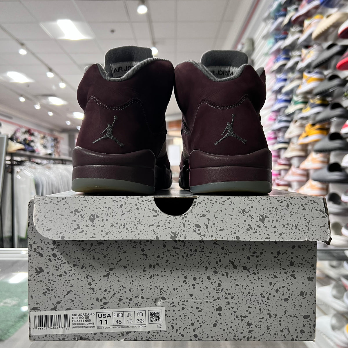 Jordan Retro 5 Mens Burgundy (Lightly Worn)