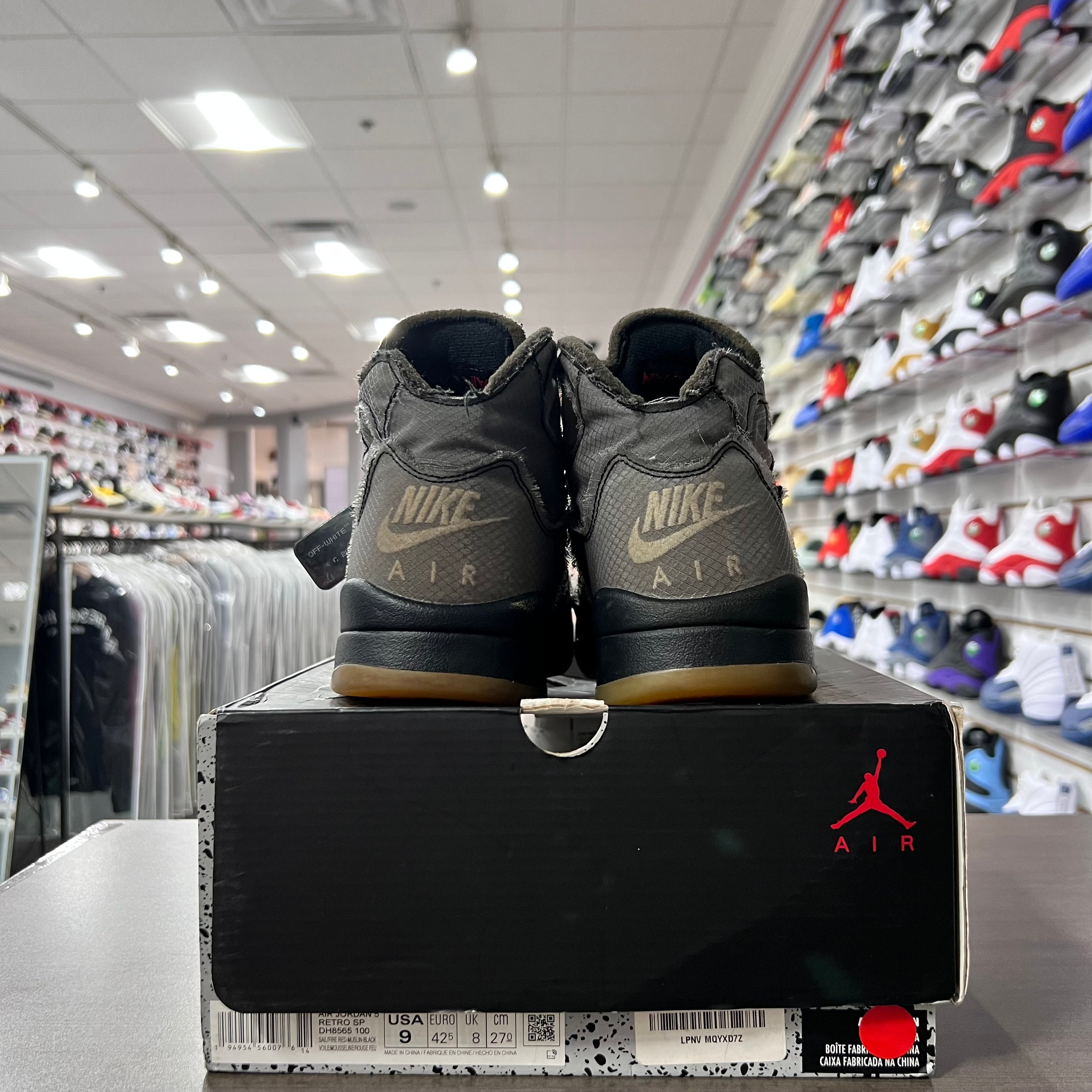 Jordan Retro 5 Mens Off White Muslin (Lighlty Worn)