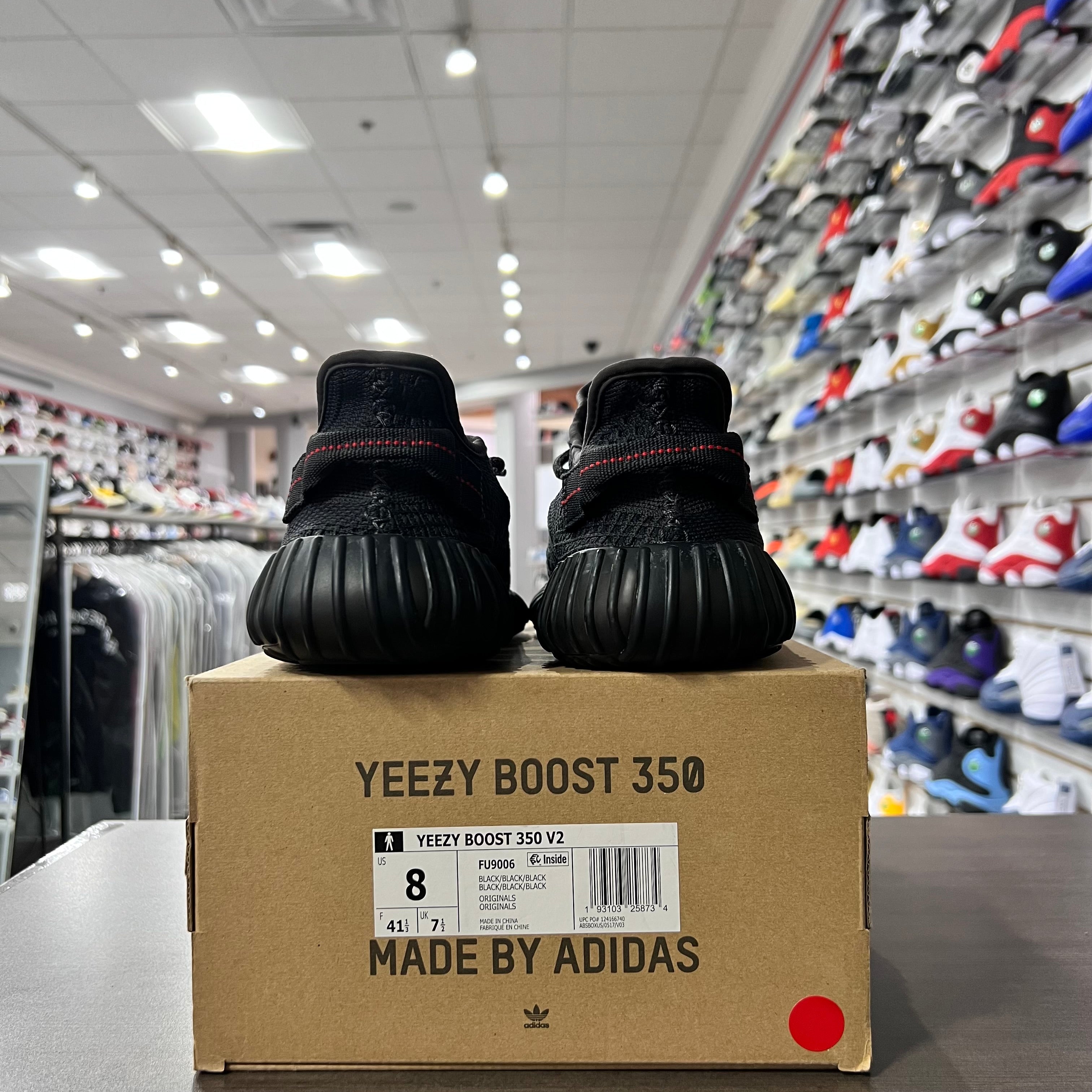 Yeezy 350 V2 Static Black (Lightly Worn)